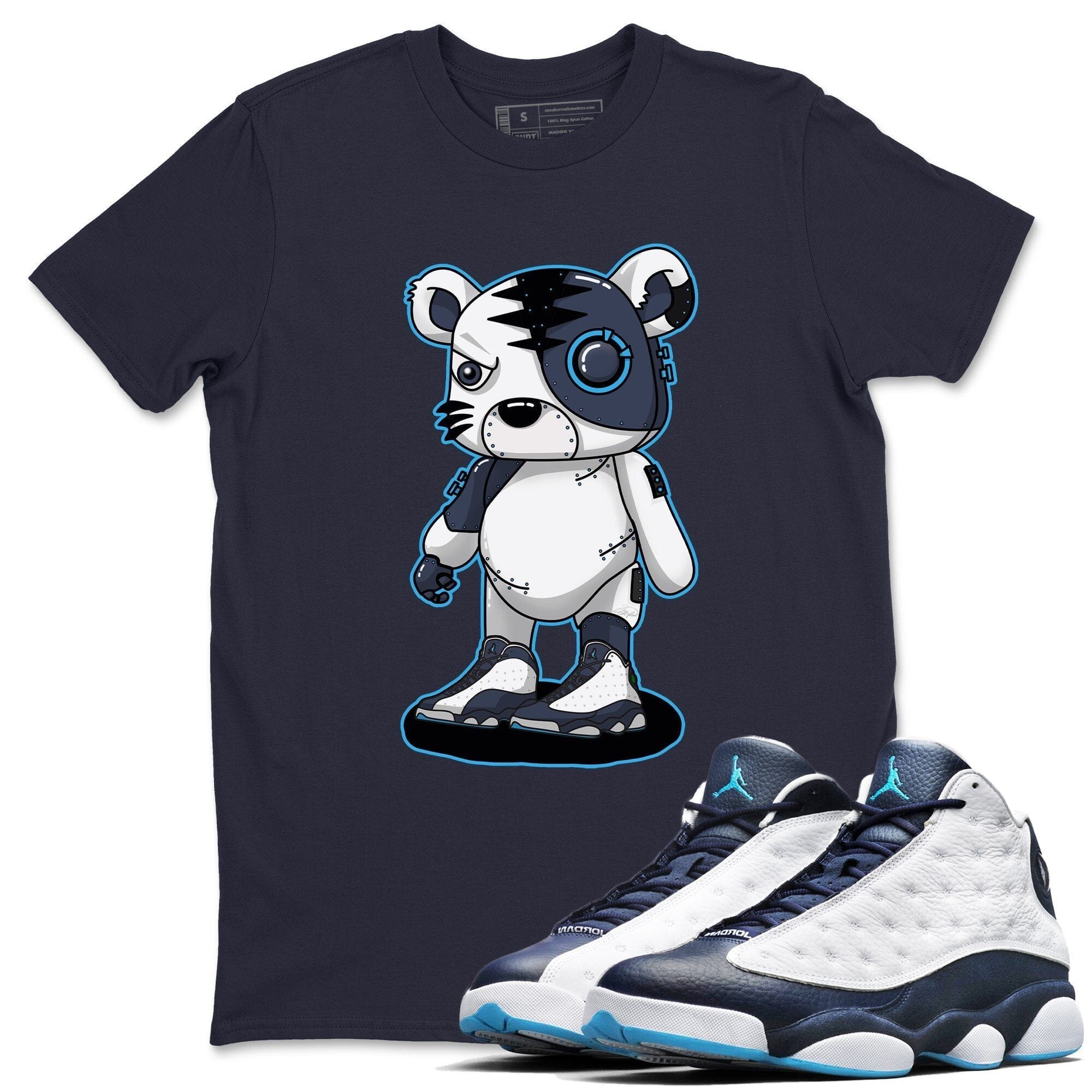 Jordan 13 Obsidian Shirt To Match Jordans Cyborg Tiger Sneaker Tees Jordan 13 Obsidian Drip Gear Zone Sneaker Matching Clothing Unisex Shirts