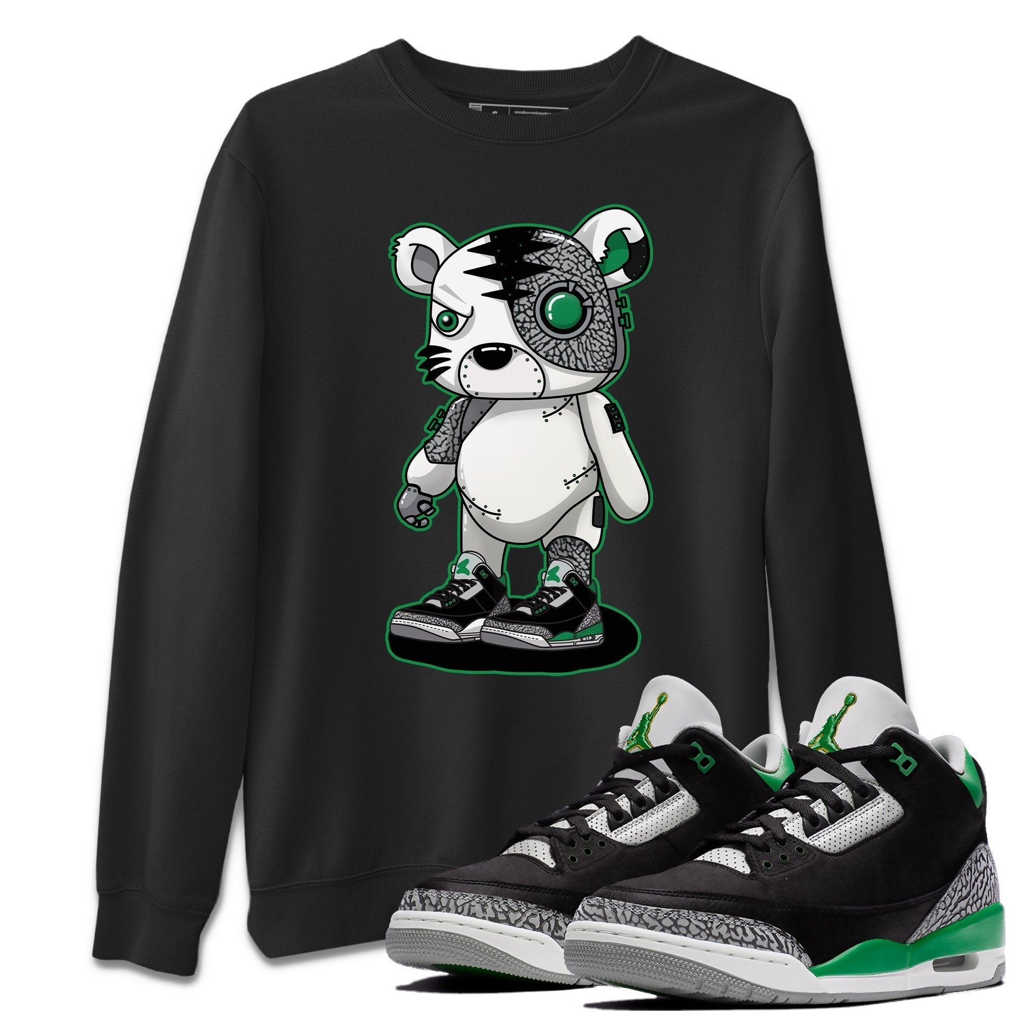 Jordan 3 Pine Green Shirt To Match Jordans Cyborg Tiger Sneaker Tees Jordan 3 Pine Green Drip Gear Zone Sneaker Matching Clothing Unisex Shirts