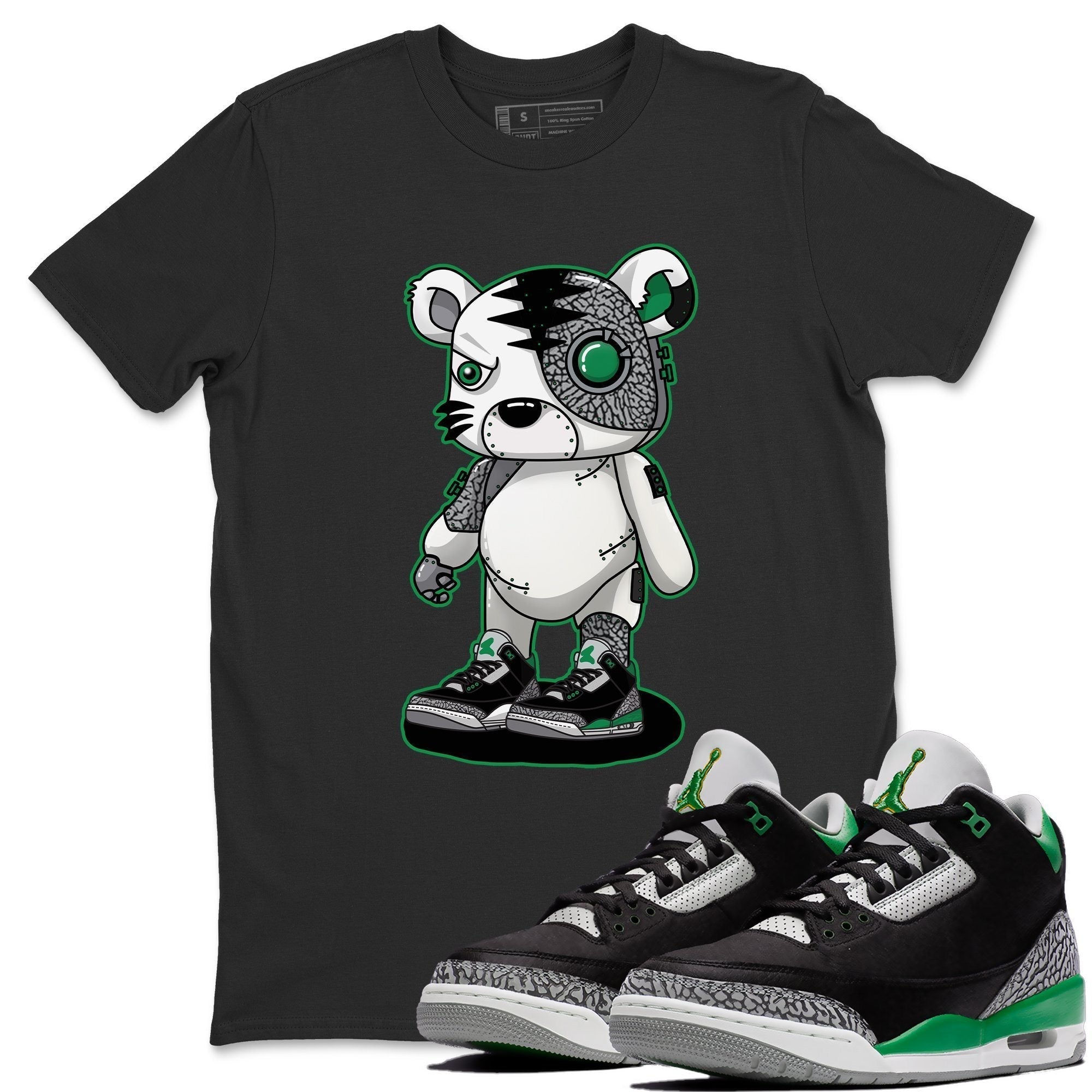 Jordan 3 Pine Green Shirt To Match Jordans Cyborg Tiger Sneaker Tees Jordan 3 Pine Green Drip Gear Zone Sneaker Matching Clothing Unisex Shirts