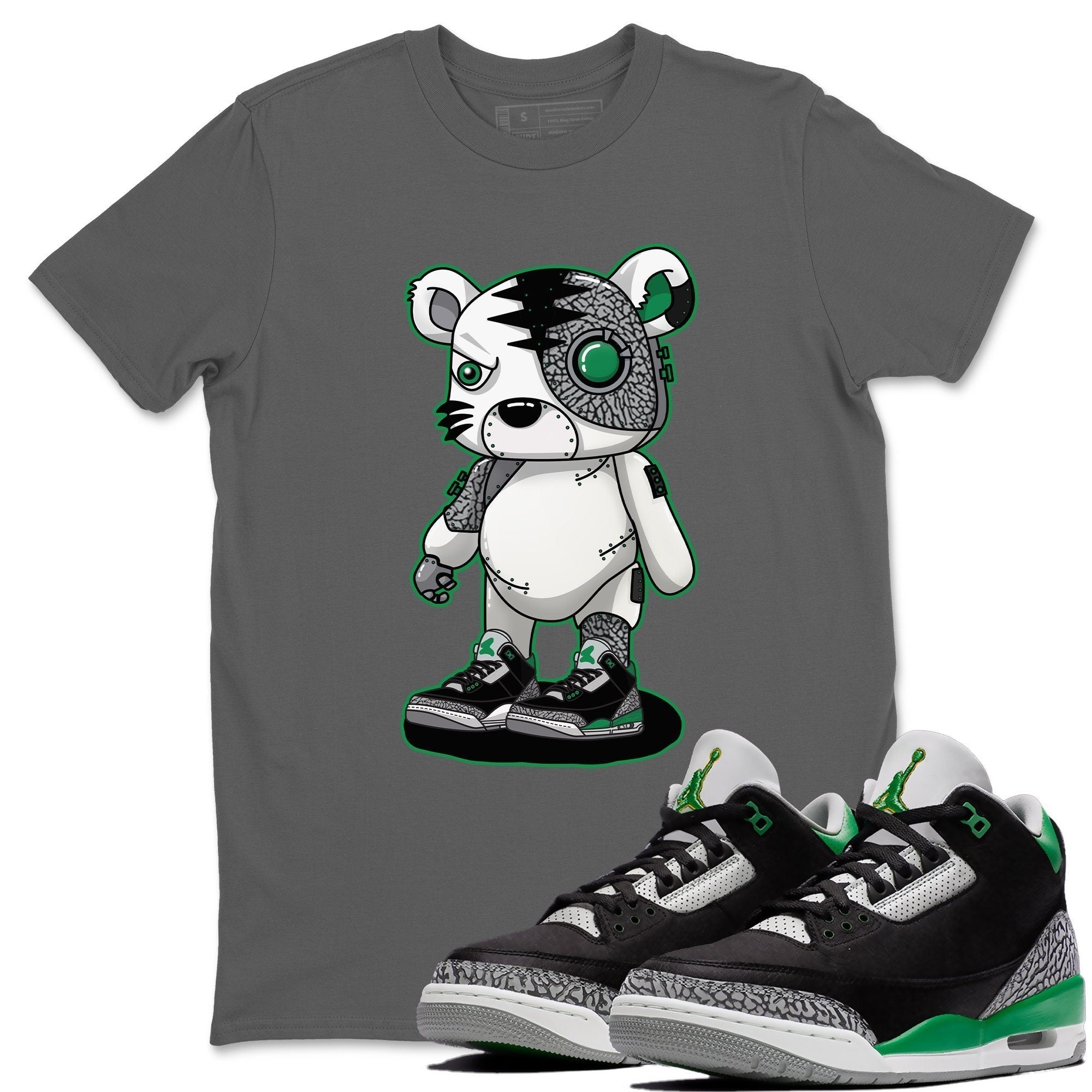 Jordan 3 Pine Green Shirt To Match Jordans Cyborg Tiger Sneaker Tees Jordan 3 Pine Green Drip Gear Zone Sneaker Matching Clothing Unisex Shirts