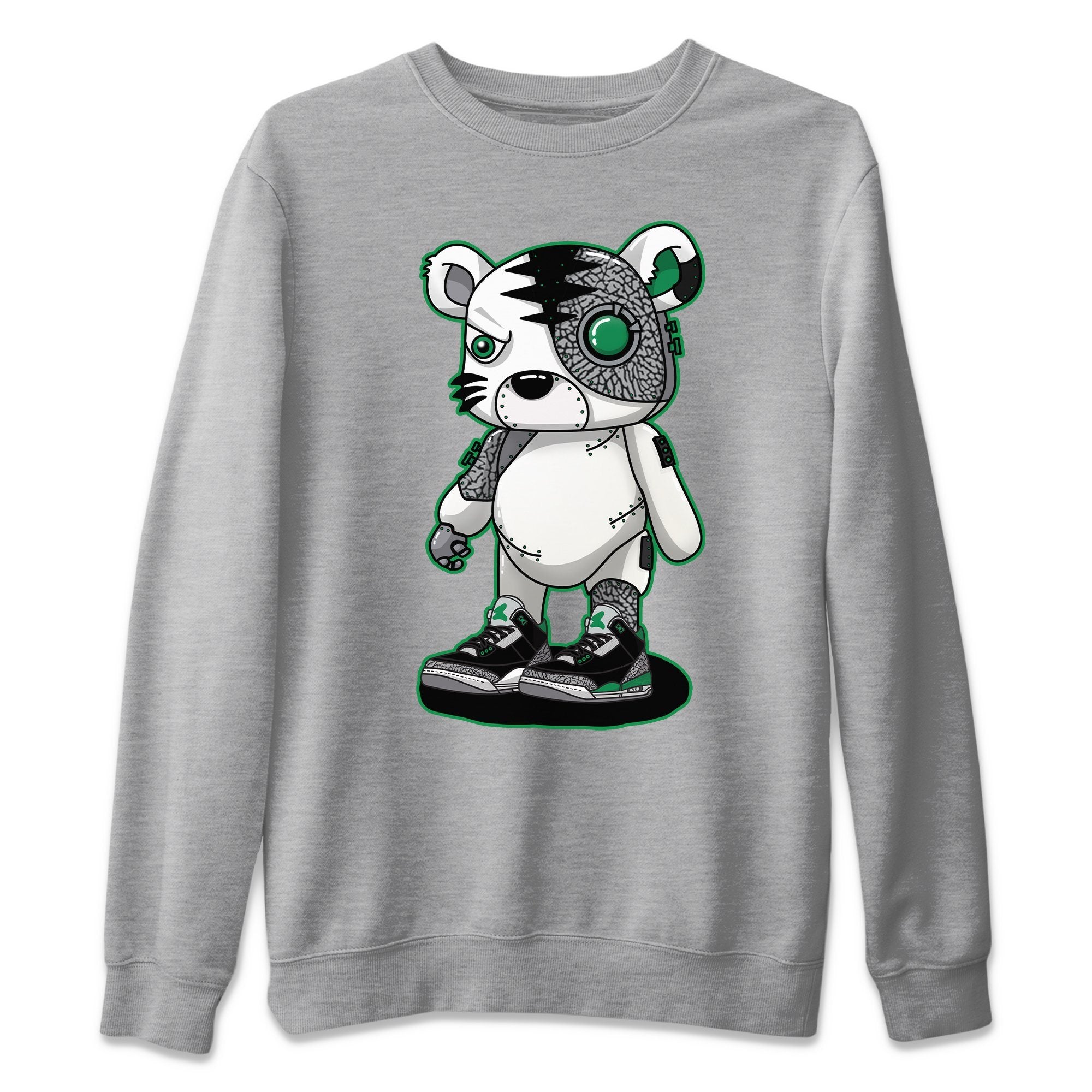 Jordan 3 Pine Green Shirt To Match Jordans Cyborg Tiger Sneaker Tees Jordan 3 Pine Green Drip Gear Zone Sneaker Matching Clothing Unisex Shirts