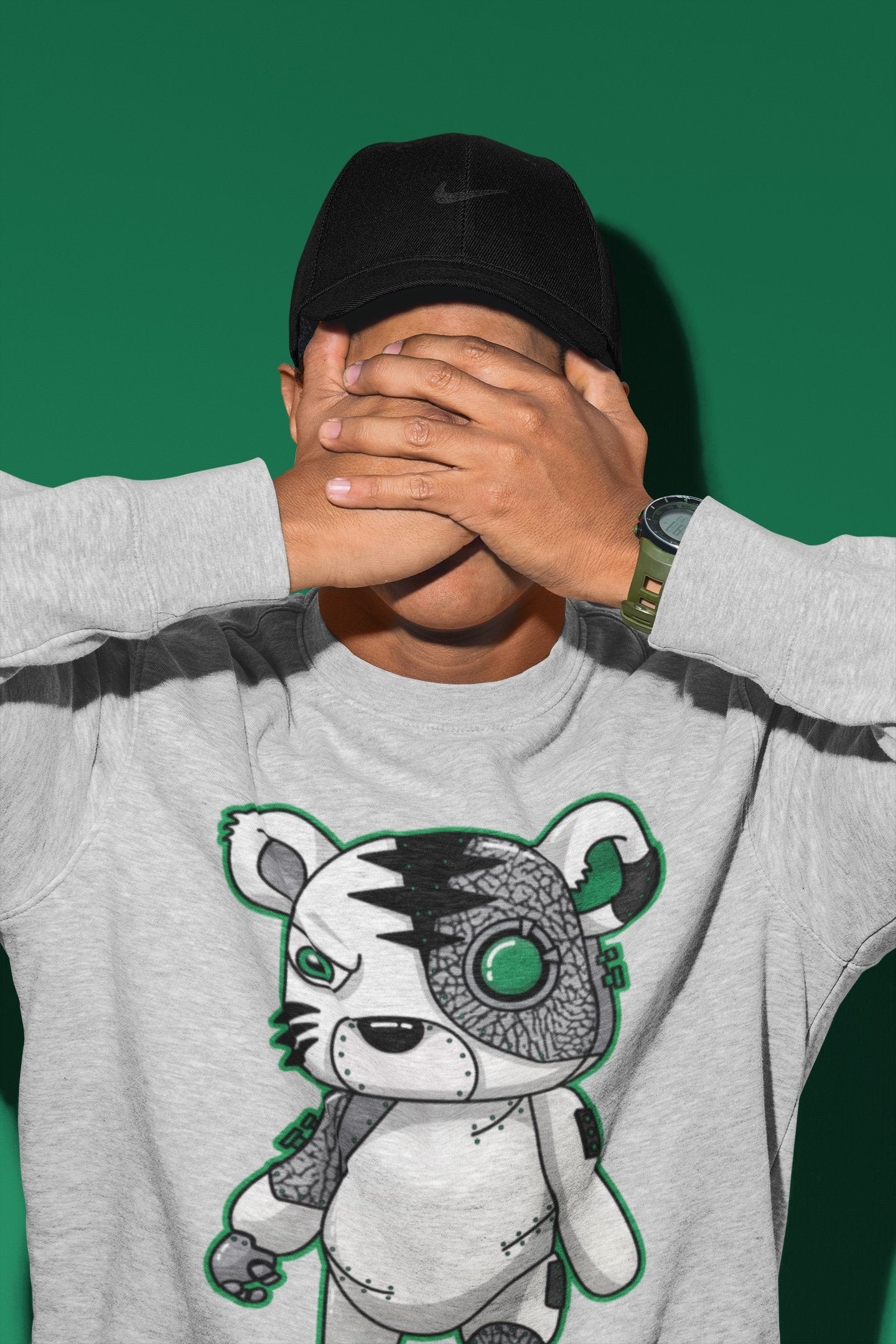 Jordan 3 Pine Green Shirt To Match Jordans Cyborg Tiger Sneaker Tees Jordan 3 Pine Green Drip Gear Zone Sneaker Matching Clothing Unisex Shirts