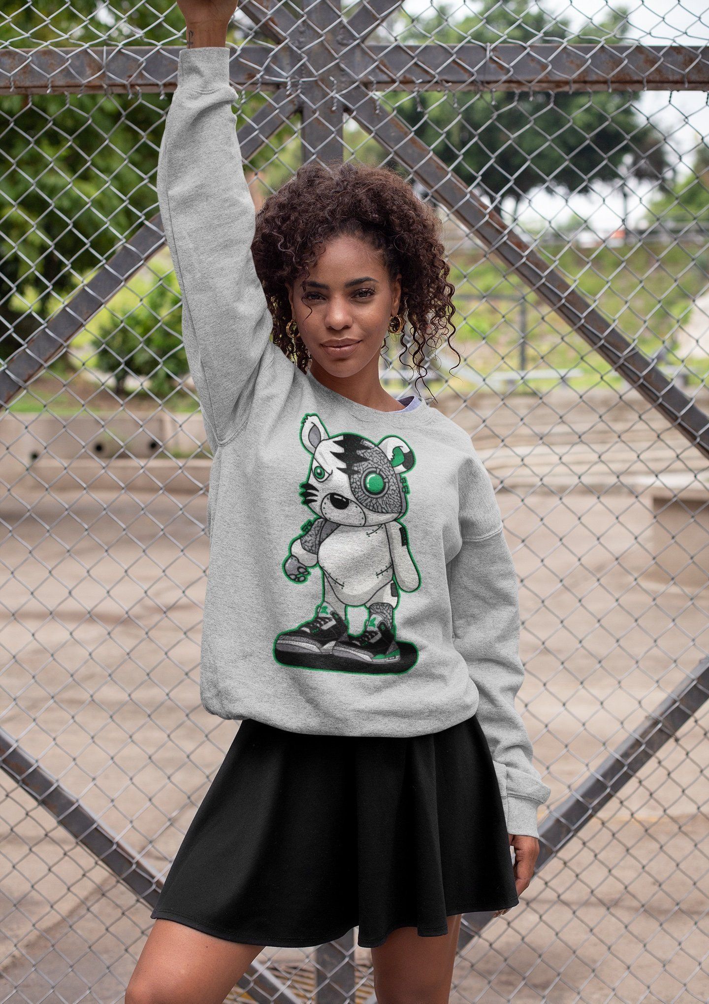 Jordan 3 Pine Green Shirt To Match Jordans Cyborg Tiger Sneaker Tees Jordan 3 Pine Green Drip Gear Zone Sneaker Matching Clothing Unisex Shirts