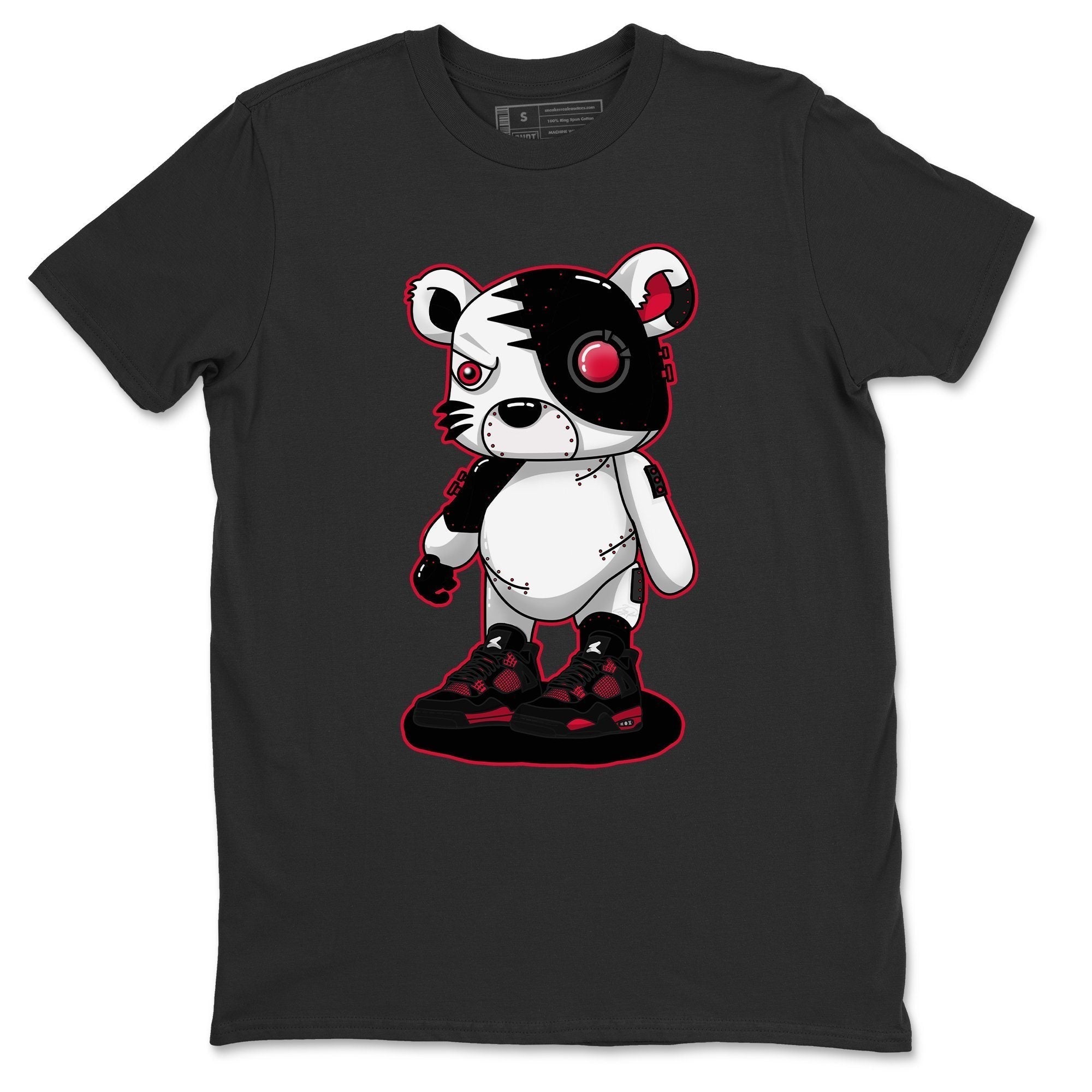 Jordan 4 Red Thunder Shirt To Match Jordans Cyborg Tiger Sneaker Tees Jordan 4 Red Thunder Drip Gear Zone Sneaker Matching Clothing Unisex Shirts