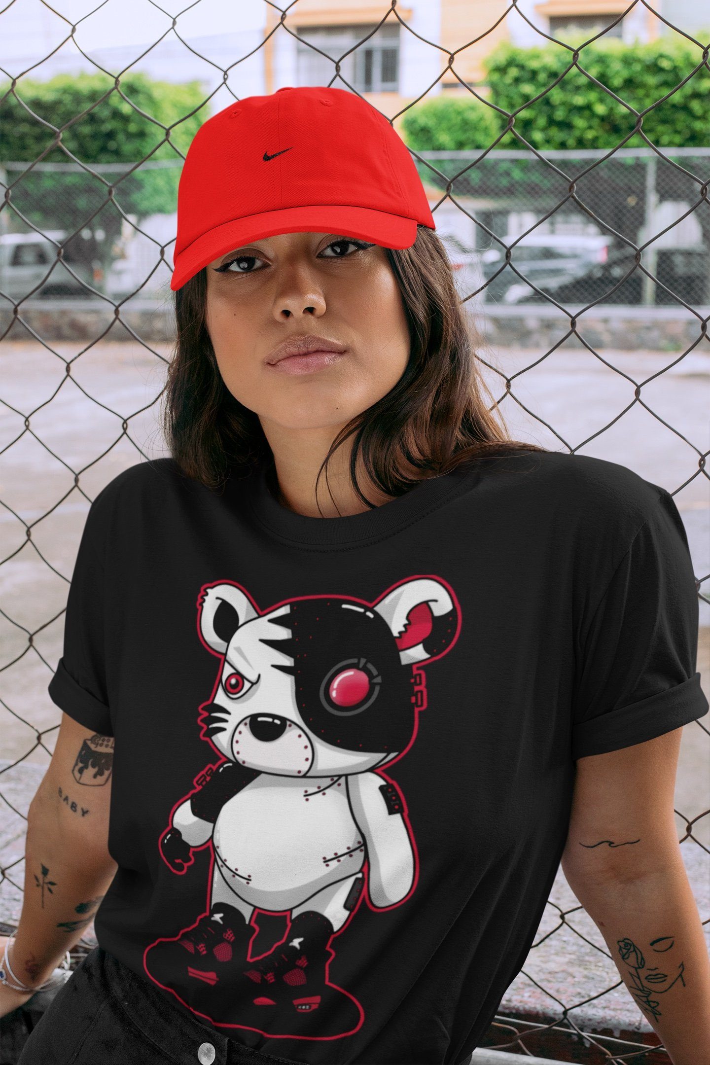 Jordan 4 Red Thunder Shirt To Match Jordans Cyborg Tiger Sneaker Tees Jordan 4 Red Thunder Drip Gear Zone Sneaker Matching Clothing Unisex Shirts