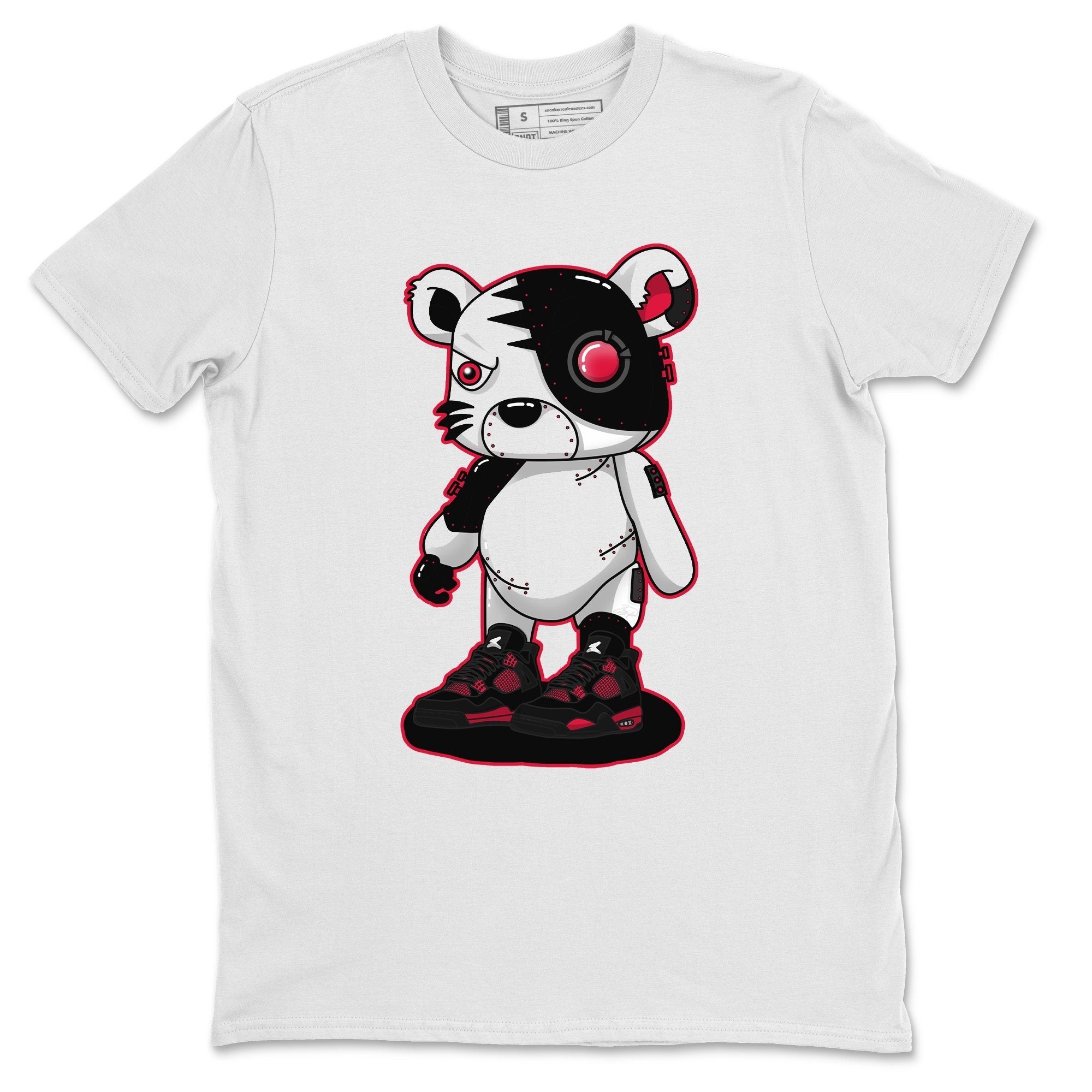 Jordan 4 Red Thunder Shirt To Match Jordans Cyborg Tiger Sneaker Tees Jordan 4 Red Thunder Drip Gear Zone Sneaker Matching Clothing Unisex Shirts