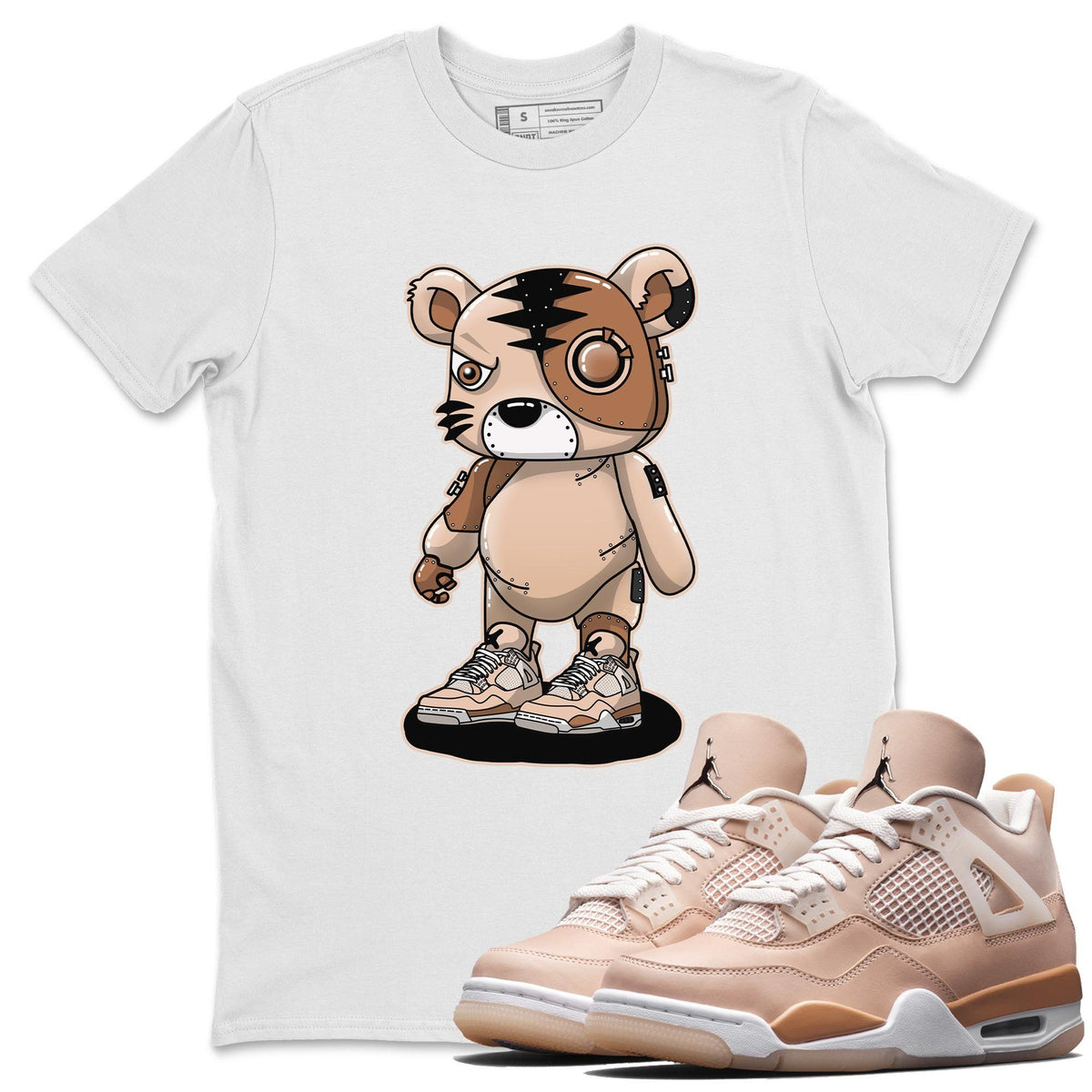 Jordan 4 Shimmer Shirt To Match Jordans Cyborg Tiger Sneaker Tees Jordan 4 Shimmer Drip Gear Zone Sneaker Matching Clothing Unisex Shirts