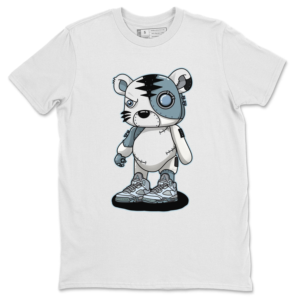 Jordan 5 Blue Bird Shirt To Match Jordans Cyborg Tiger Sneaker Tees Jordan 5 Blue Bird Drip Gear Zone Sneaker Matching Clothing Unisex Shirts