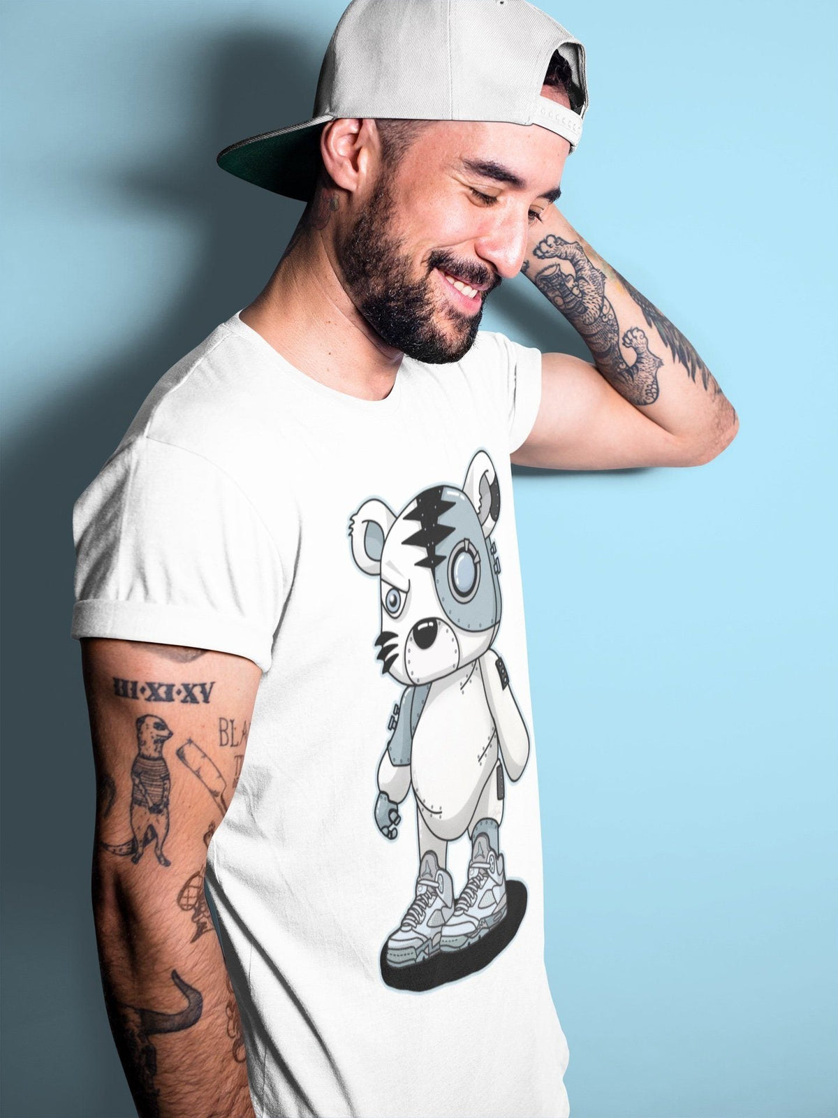 Jordan 5 Blue Bird Shirt To Match Jordans Cyborg Tiger Sneaker Tees Jordan 5 Blue Bird Drip Gear Zone Sneaker Matching Clothing Unisex Shirts
