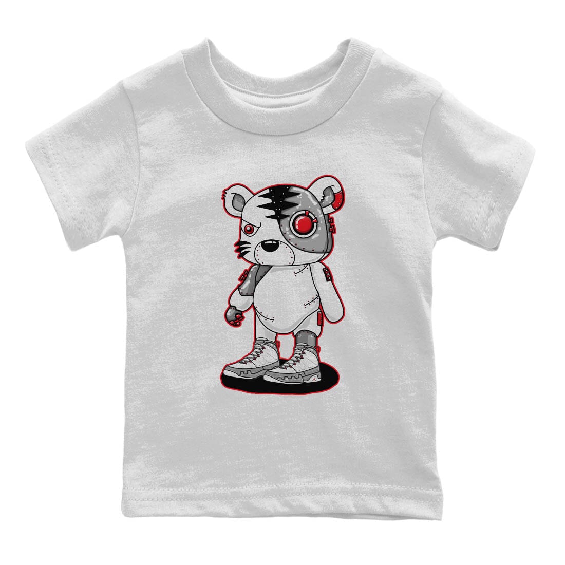 Jordan 9 Fire Red Shirt To Match Jordans Cyborg Tiger Sneaker Tees Jordan 9 Fire Red Drip Gear Zone Sneaker Matching Clothing Kids Shirts