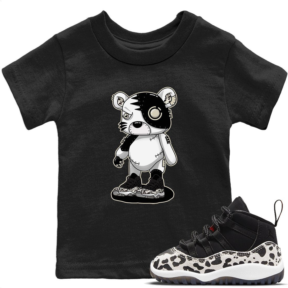 Jordan 11 Animal Instinct Sneaker Matching T-Shirt Cyborg Tiger Sneaker Tees Jordan 11 Animal Instinct Sneaker Release Tees Kids Shirts