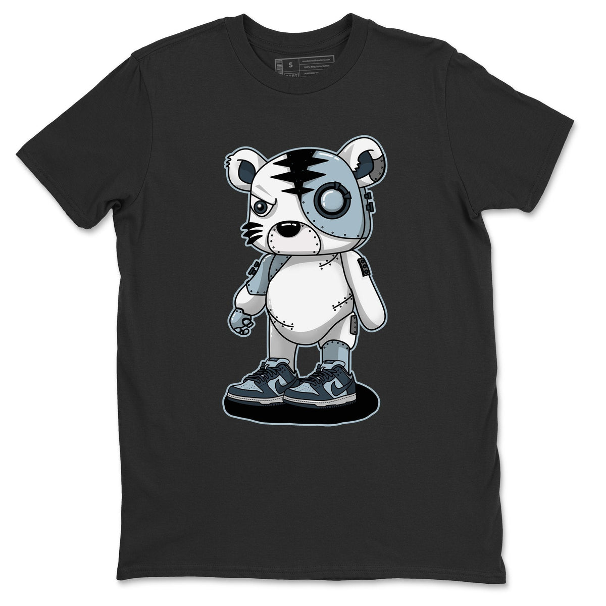 Dunk championship Grey Sneaker Match Tees Cyborg Tiger Sneaker Tees Dunk championship Grey Jordan to match sneaker T-Shirt Crew Neck Shirts