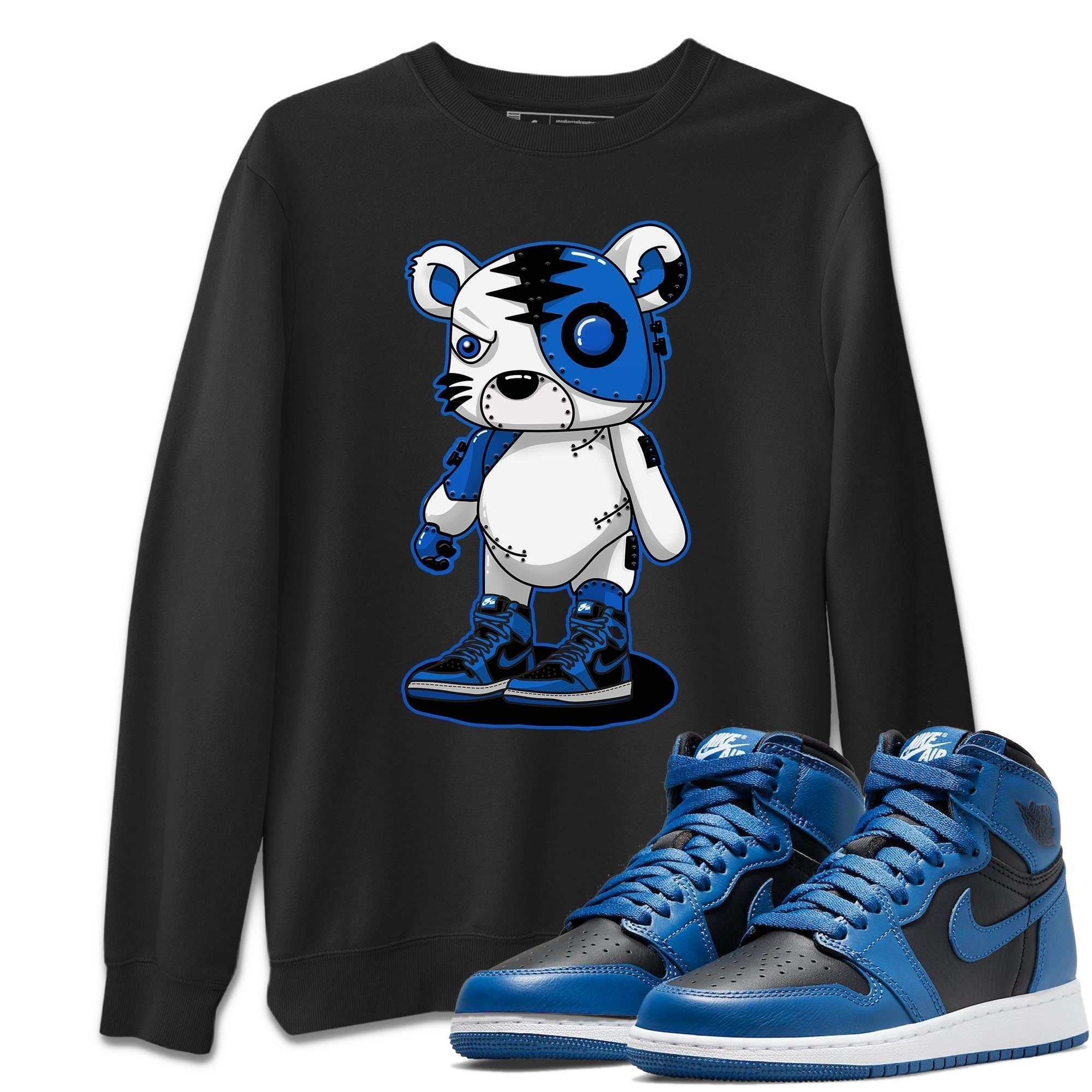 Jordan 1 Dark Marina Blue Sneaker Matching T-Shirt Cyborg Tiger Sneaker Tees Jordan 1 Dark Marina Blue Sneaker Release Tees Crew Neck Tees