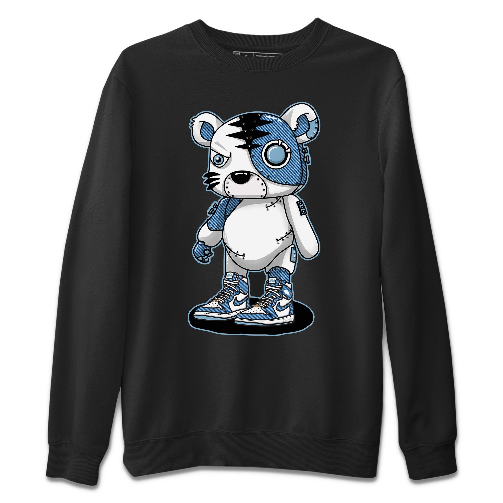 Jordan 1 Denim Sneaker Matching T-Shirt Cyborg Tiger Sneaker Tees Jordan 1 Denim Sneaker Release Tees Crew Neck Tees