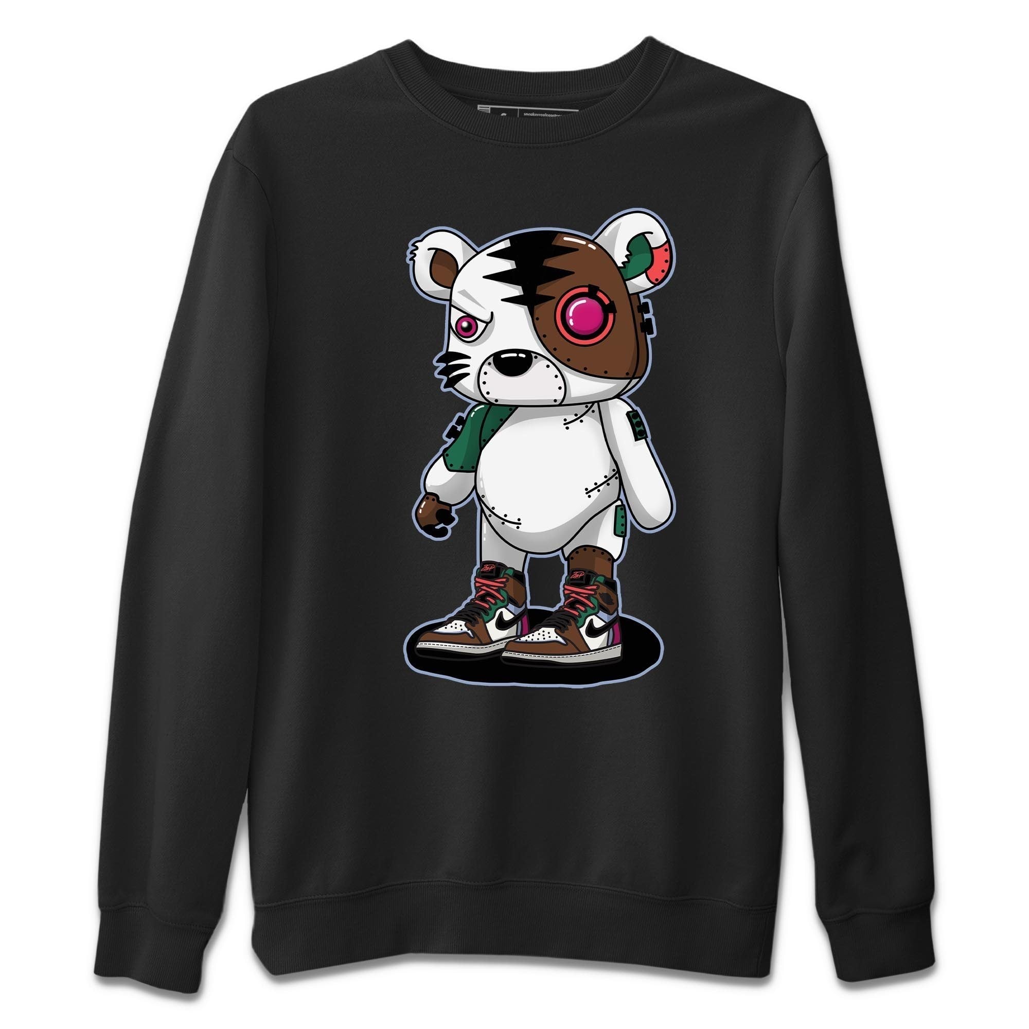 Jordan 1 Hand Crafted Sneaker Matching T-Shirt Cyborg Tiger Sneaker Tees Jordan 1 Hand Crafted Sneaker Release Tees Crew Neck Tees