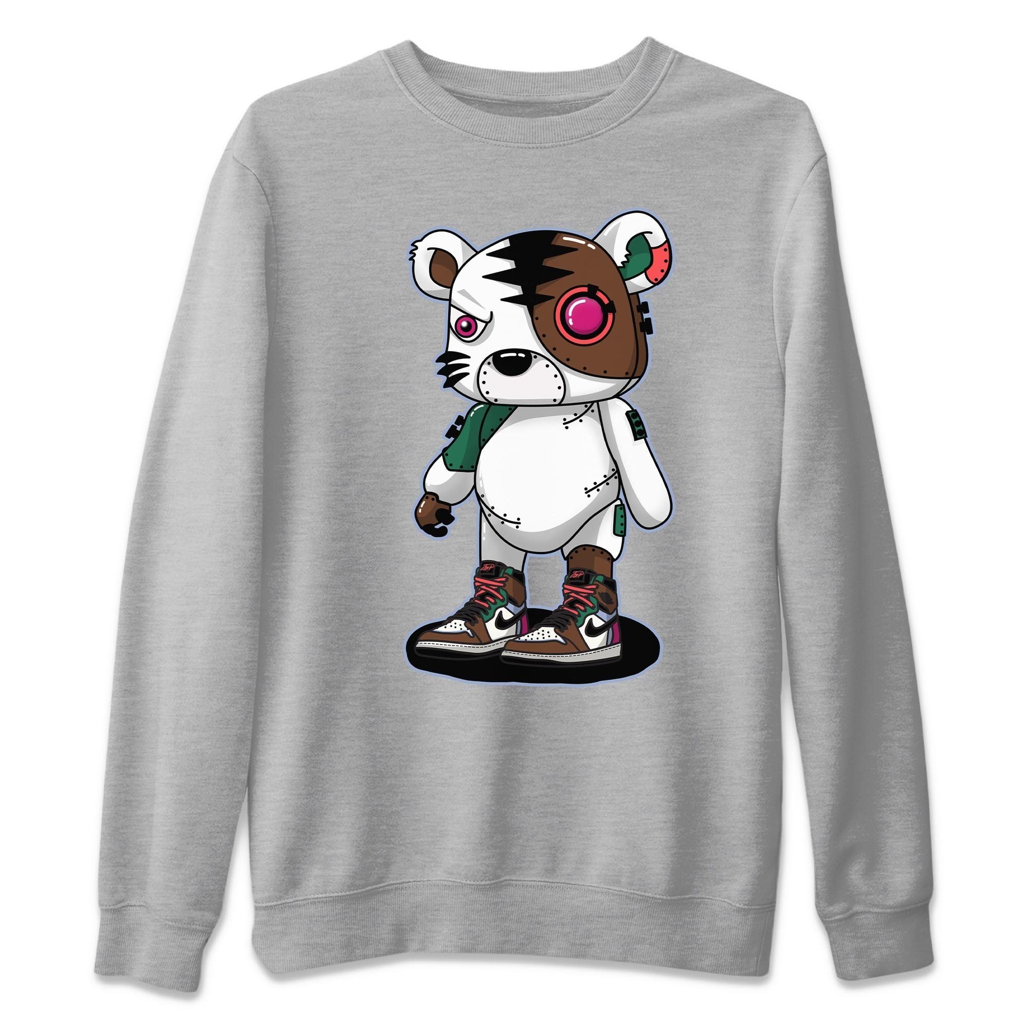 Jordan 1 Hand Crafted Sneaker Matching T-Shirt Cyborg Tiger Sneaker Tees Jordan 1 Hand Crafted Sneaker Release Tees Crew Neck Tees