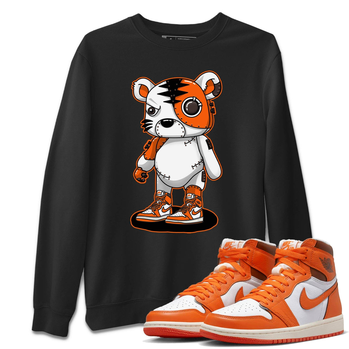 Jordan 1 Starfish Sneaker Matching T-Shirt Cyborg Tiger Sneaker Tees Jordan 1 Starfish Sneaker Release Tees Crew Neck Tees