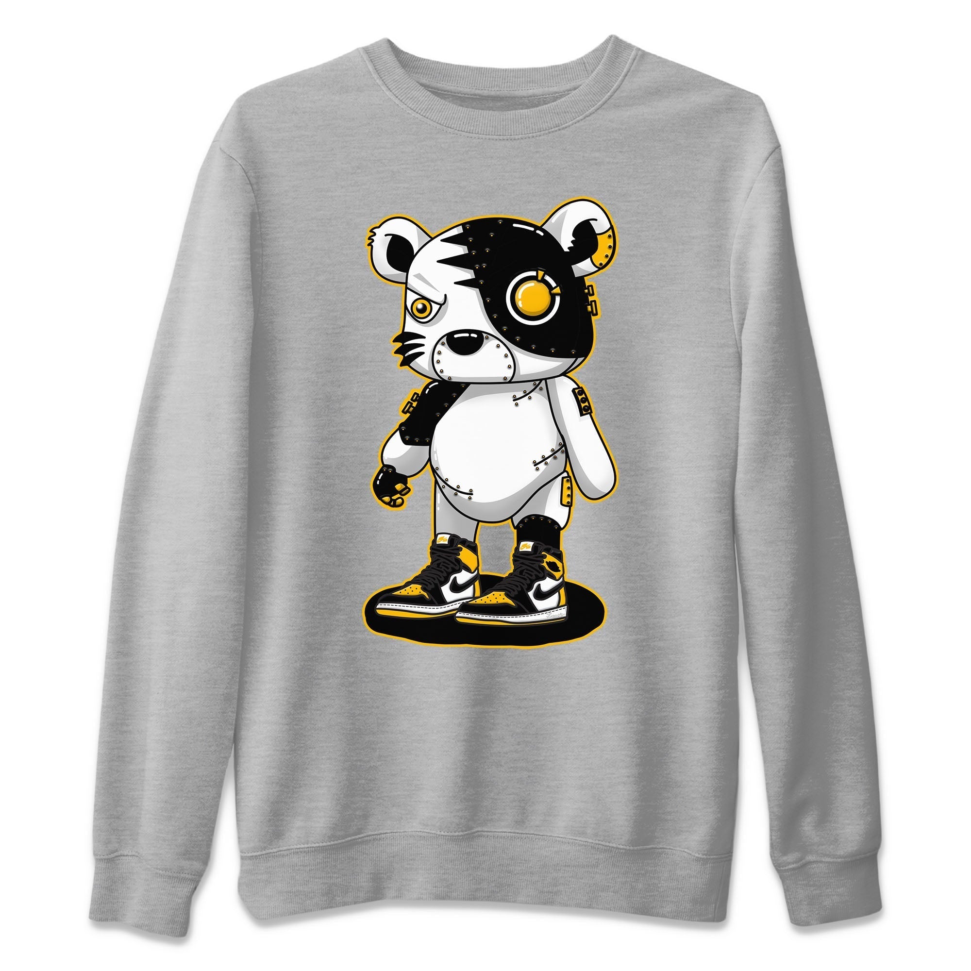 Jordan 1 Taxi Sneaker Matching T-Shirt Cyborg Tiger Sneaker Tees Jordan 1 Taxi Sneaker Release Tees Crew Neck Tees