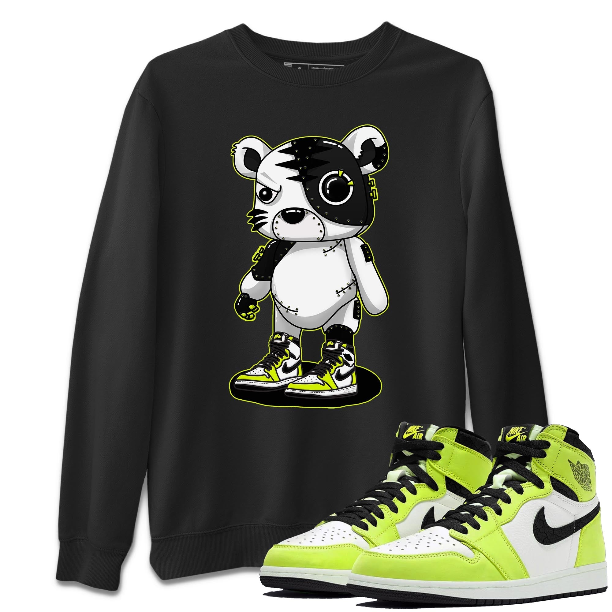 Jordan 1 Visionaire Sneaker Matching T-Shirt Cyborg Tiger Sneaker Tees Jordan 1 Visionaire Sneaker Release Tees Crew Neck Tees