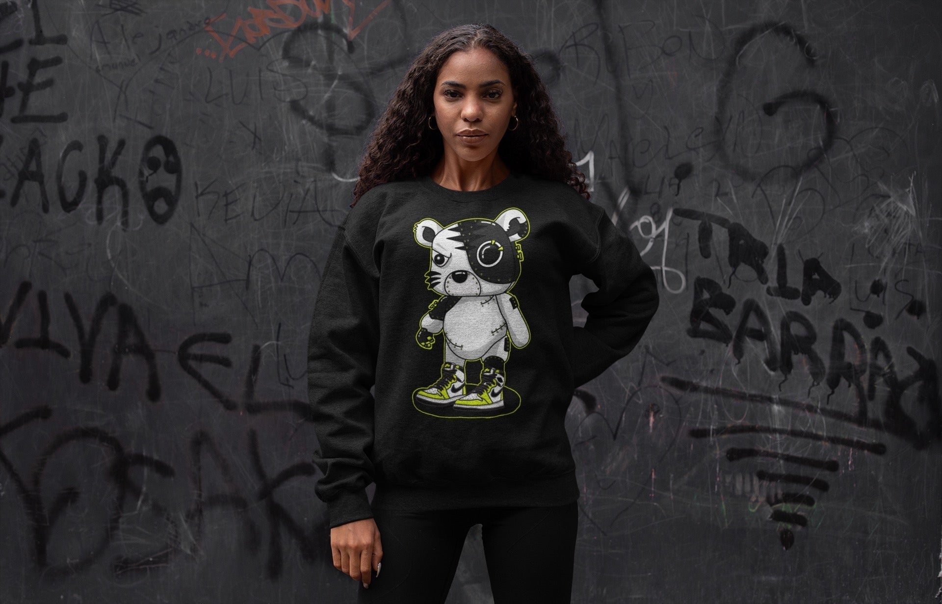 Jordan 1 Visionaire Sneaker Matching T-Shirt Cyborg Tiger Sneaker Tees Jordan 1 Visionaire Sneaker Release Tees Crew Neck Tees