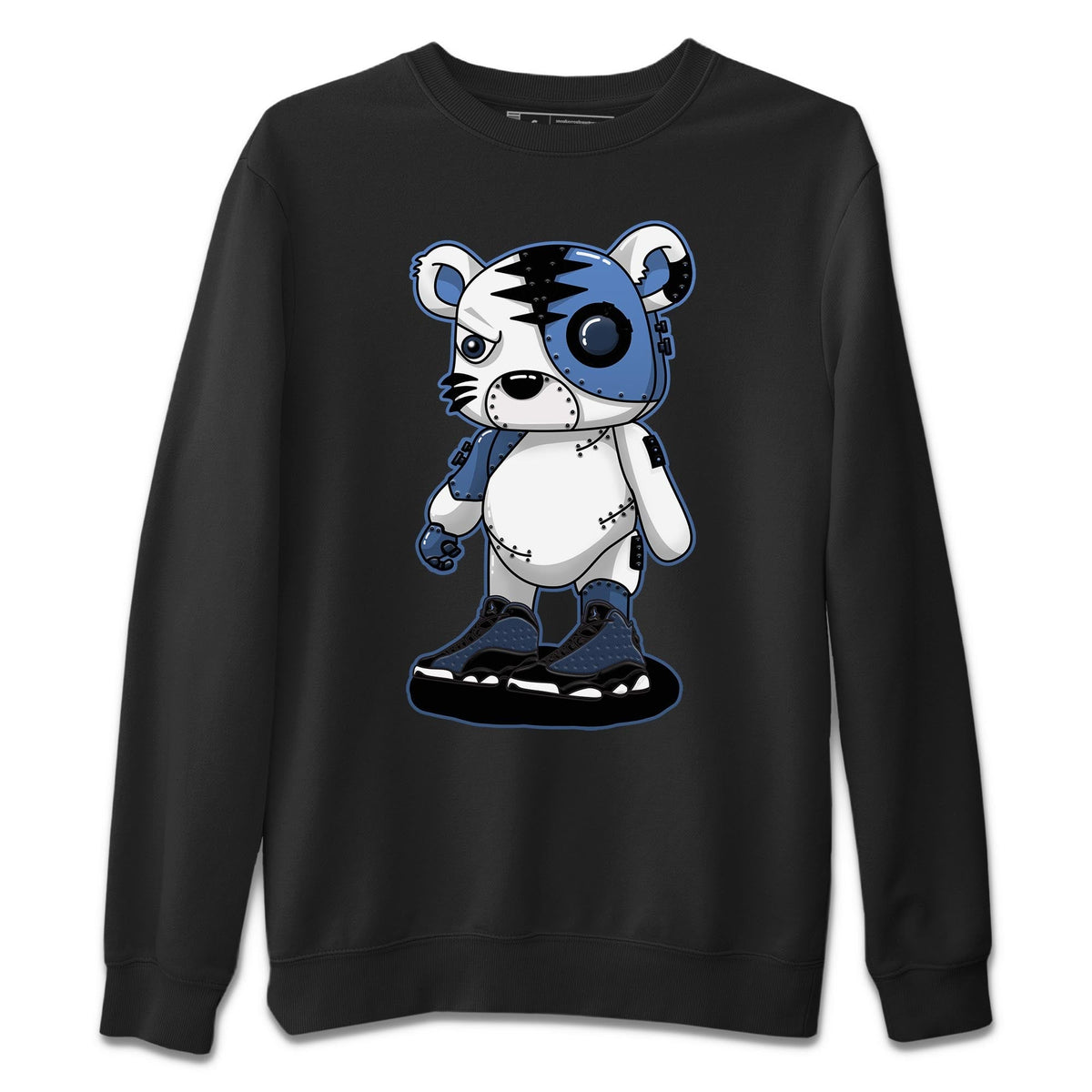 Jordan 13 Brave Blue Sneaker Matching T-Shirt Cyborg Tiger Sneaker Tees Jordan 13 Brave Blue Sneaker Release Tees Crew Neck Tees