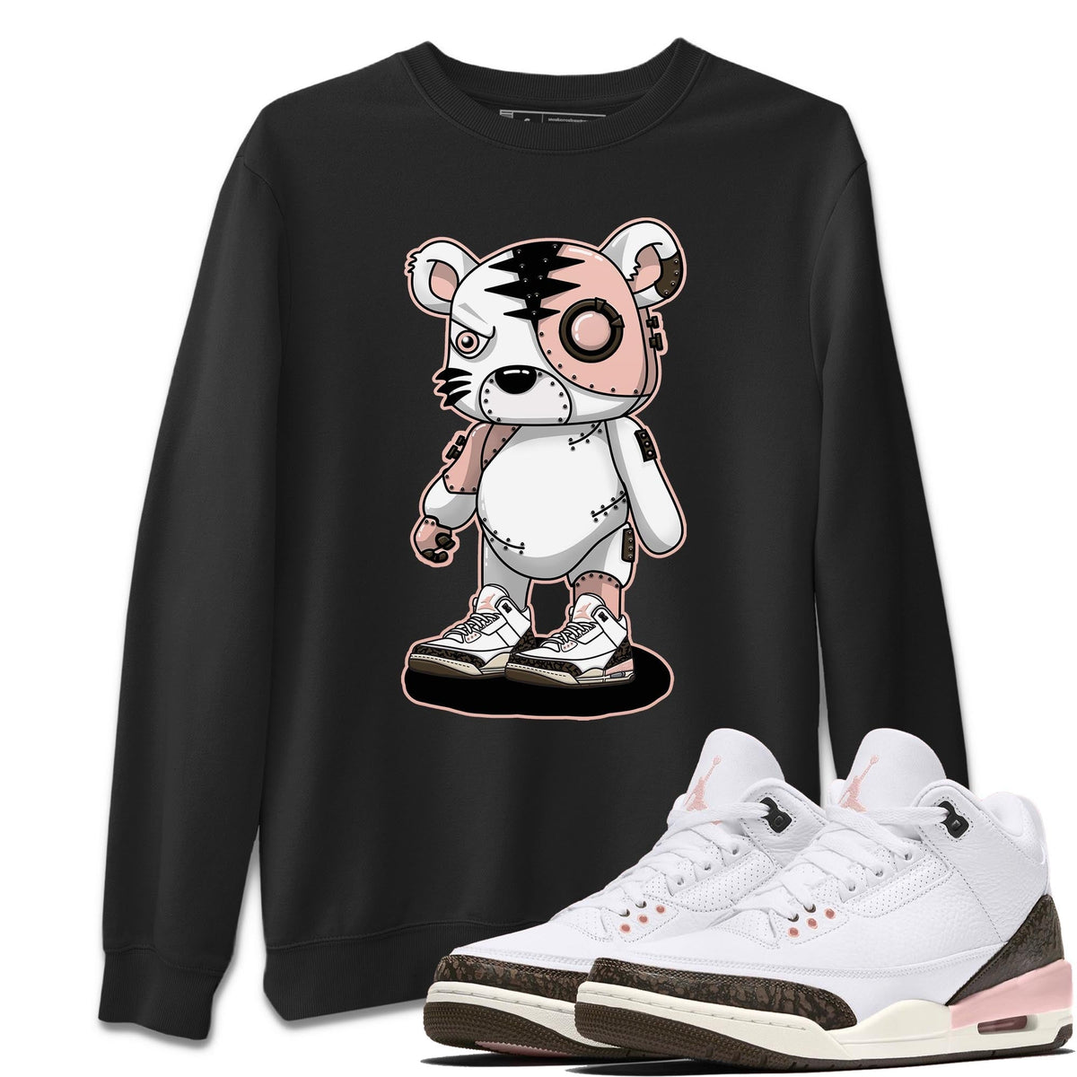 Jordan 3 Atmosphere Sneaker Matching T-Shirt Cyborg Tiger Sneaker Tees Jordan 3 Atmosphere Sneaker Release Tees Crew Neck Tees