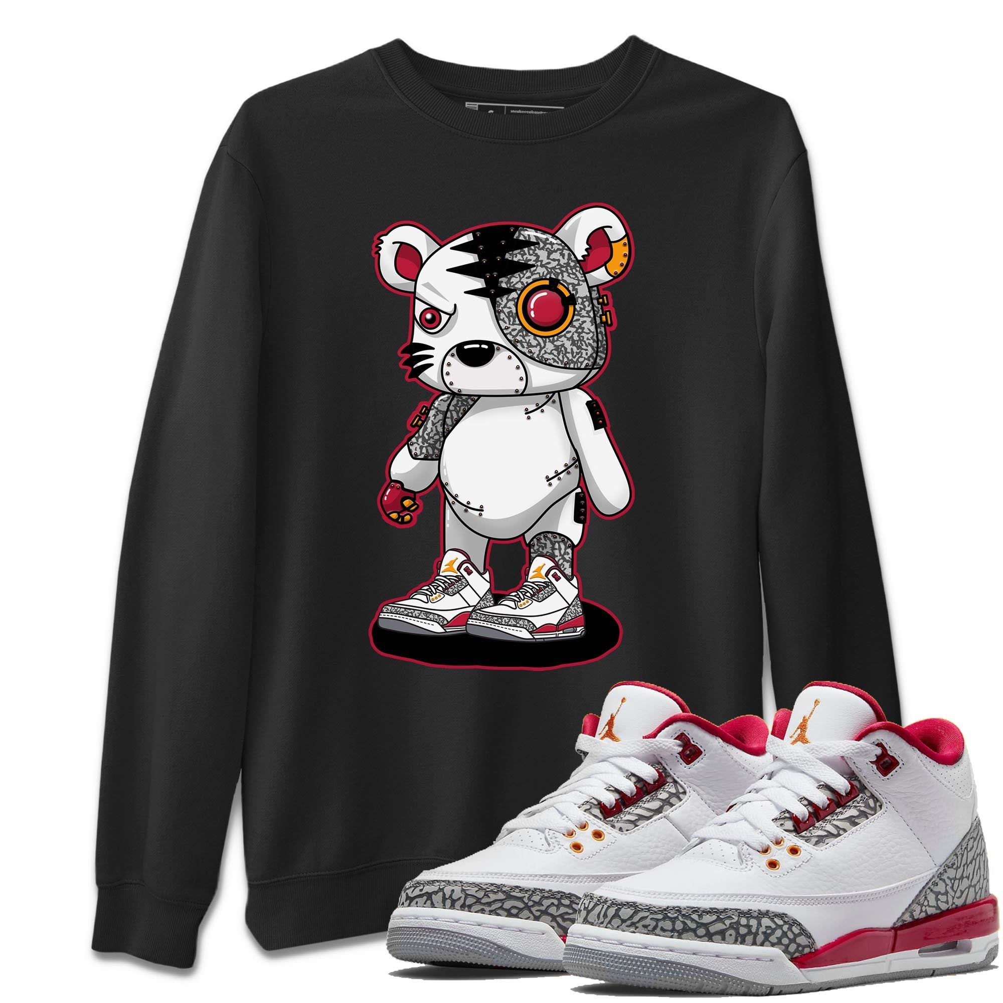 Jordan 3 Cardinal Shirt To Match Jordans Cyborg Tiger Sneaker Tees Jordan 3 Cardinal Drip Gear Zone Sneaker Matching Clothing Unisex Shirts