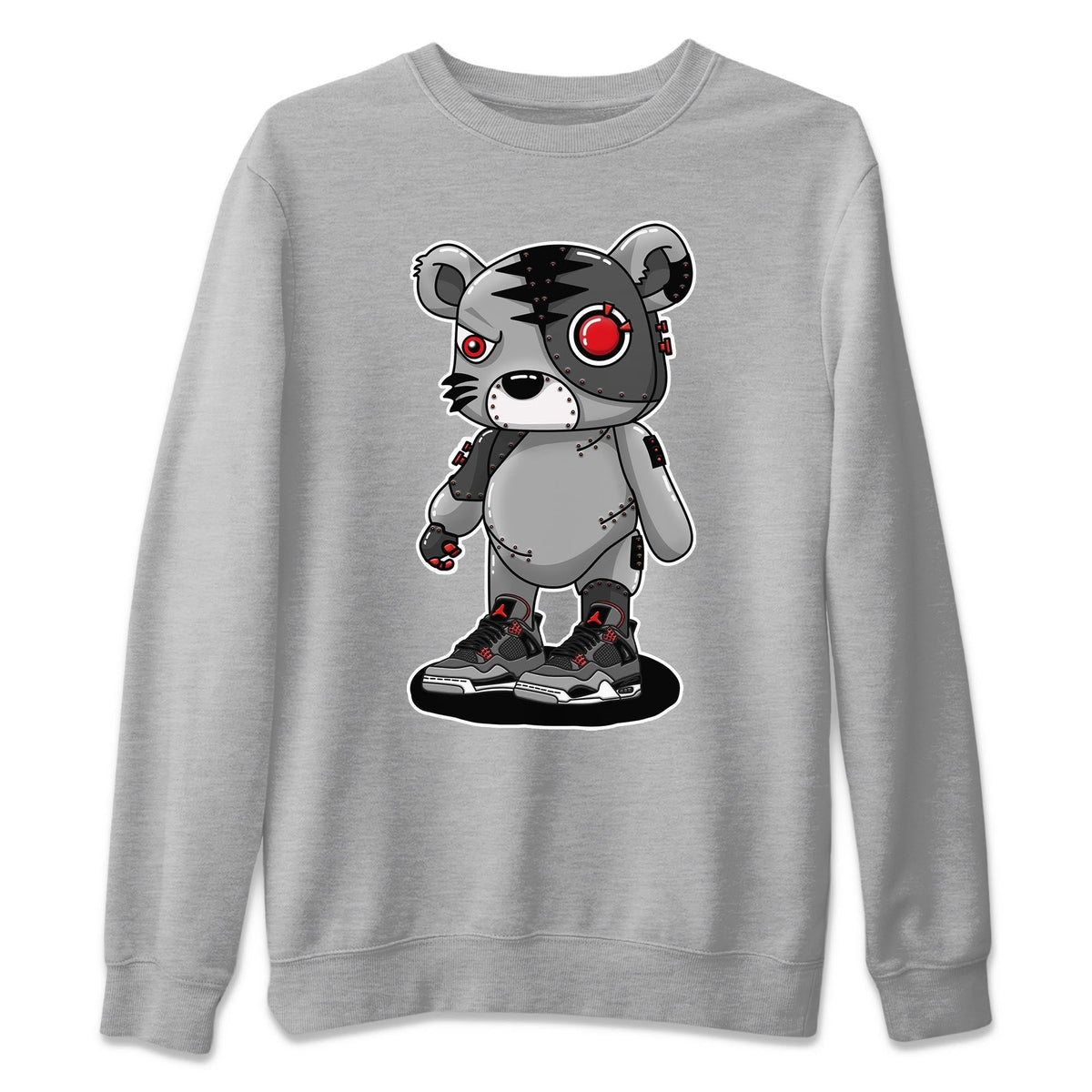Jordan 4 Infrared Sneaker Matching T-Shirt Cyborg Tiger Sneaker Tees Jordan 4 Infrared Sneaker Release Tees Crew Neck Tees