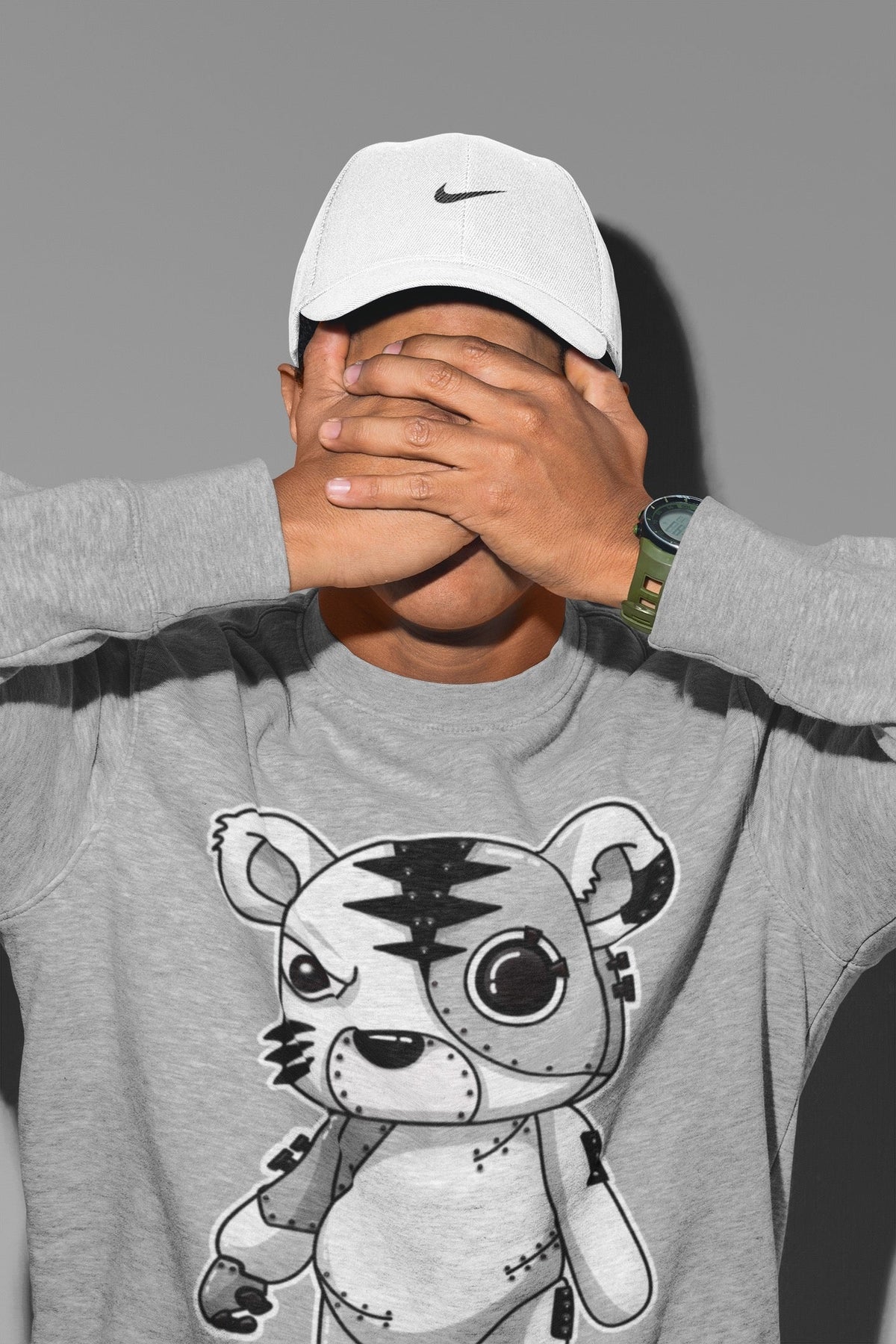Jordan 4 Military Black Sneaker Matching T-Shirt Cyborg Tiger Sneaker Tees Jordan 4 Military Black Sneaker Release Tees Crew Neck Tees