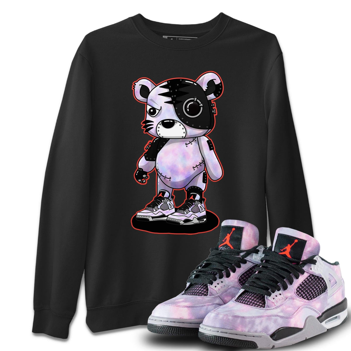 Jordan 4 Zen Master Sneaker Matching T-Shirt Cyborg Tiger Sneaker Tees Jordan 4 Zen Master Sneaker Release Tees Crew Neck Tees