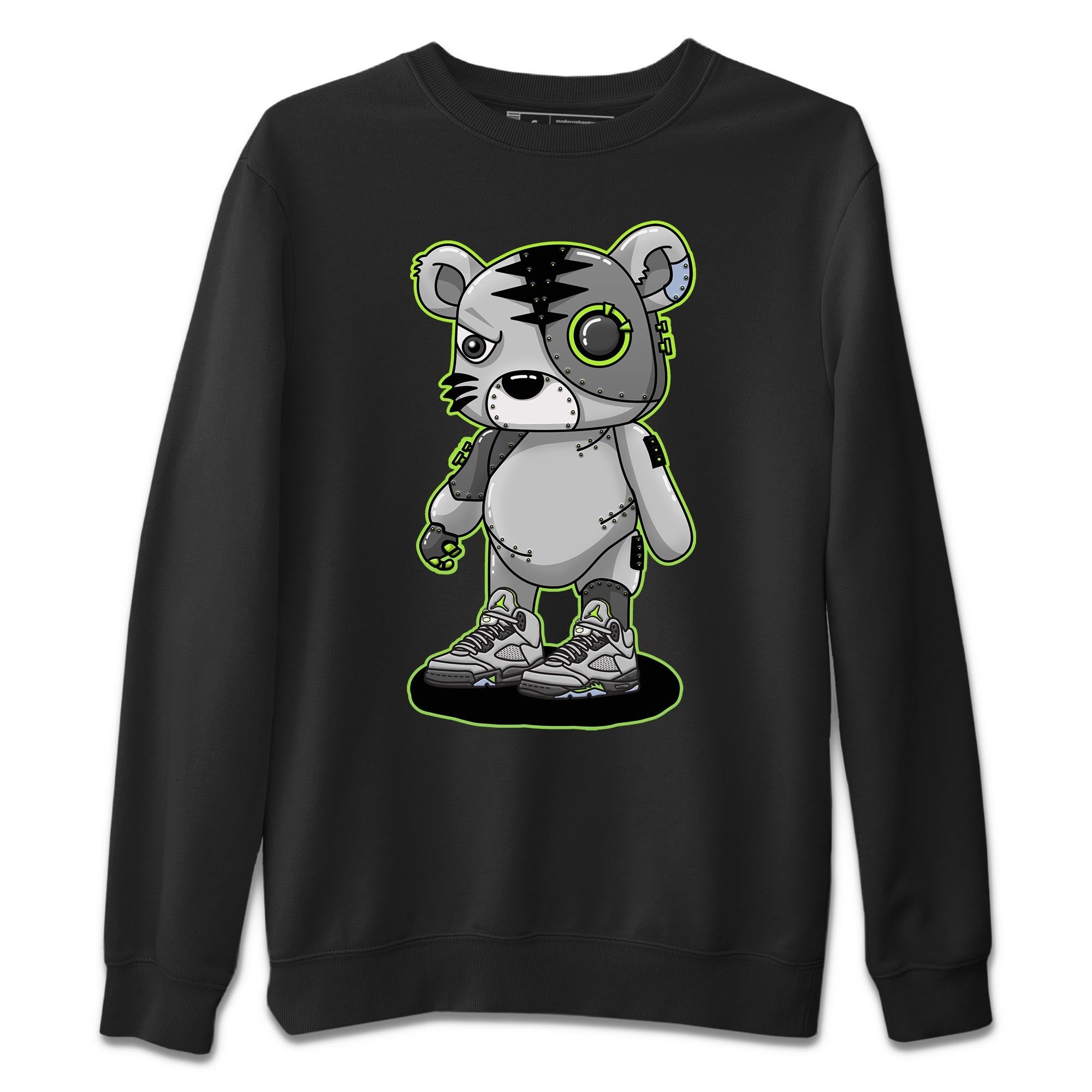 Jordan 5 Green Bean Sneaker Matching T-Shirt Cyborg Tiger Sneaker Tees Jordan 5 Green Bean Sneaker Release Tees Crew Neck Tees