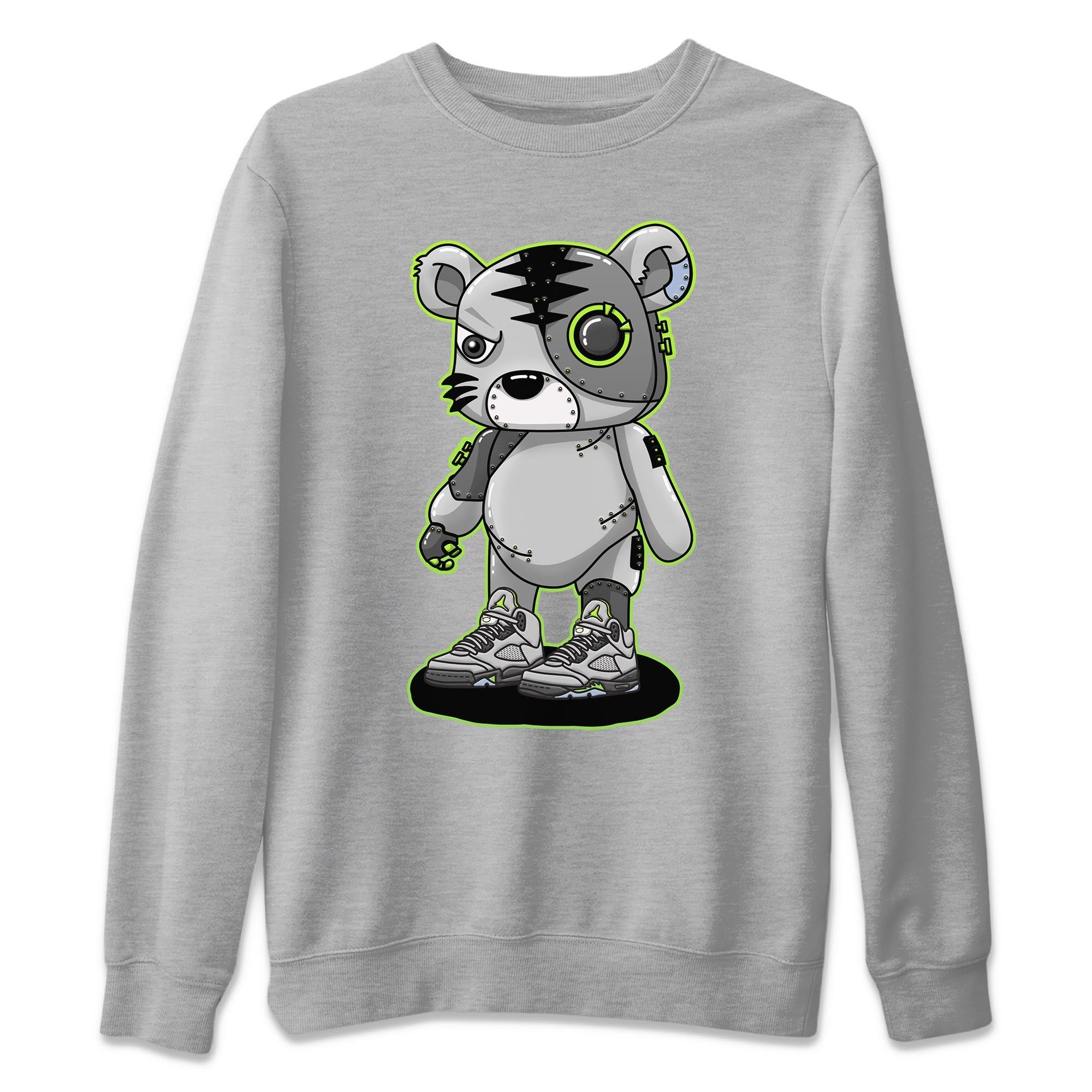 Jordan 5 Green Bean Sneaker Matching T-Shirt Cyborg Tiger Sneaker Tees Jordan 5 Green Bean Sneaker Release Tees Crew Neck Tees