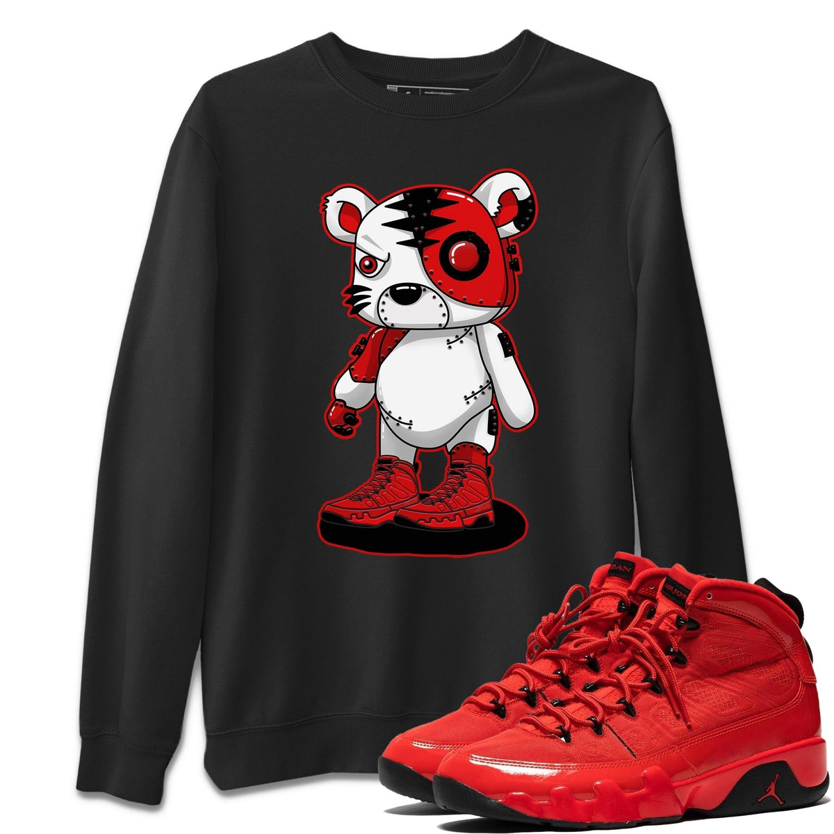 Jordan 9 Chile Red Shirt To Match Jordans Cyborg Tiger Sneaker Tees Jordan 9 Chile Red Drip Gear Zone Sneaker Matching Clothing Unisex Shirts