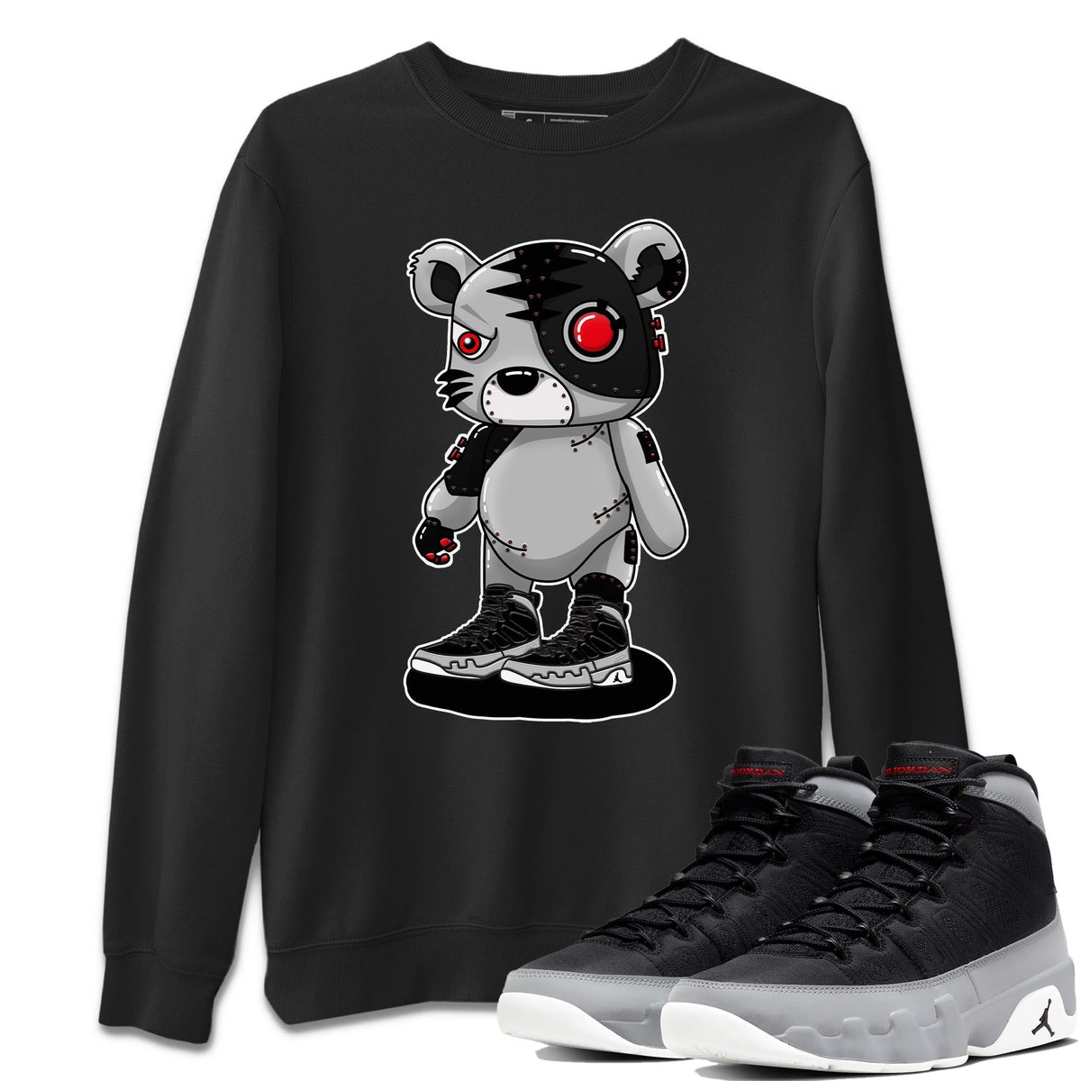 Jordan 9 Particle Grey Shirt To Match Jordans Cyborg Tiger Sneaker Tees Jordan 9 Particle Grey Drip Gear Zone Sneaker Matching Clothing Unisex Shirts