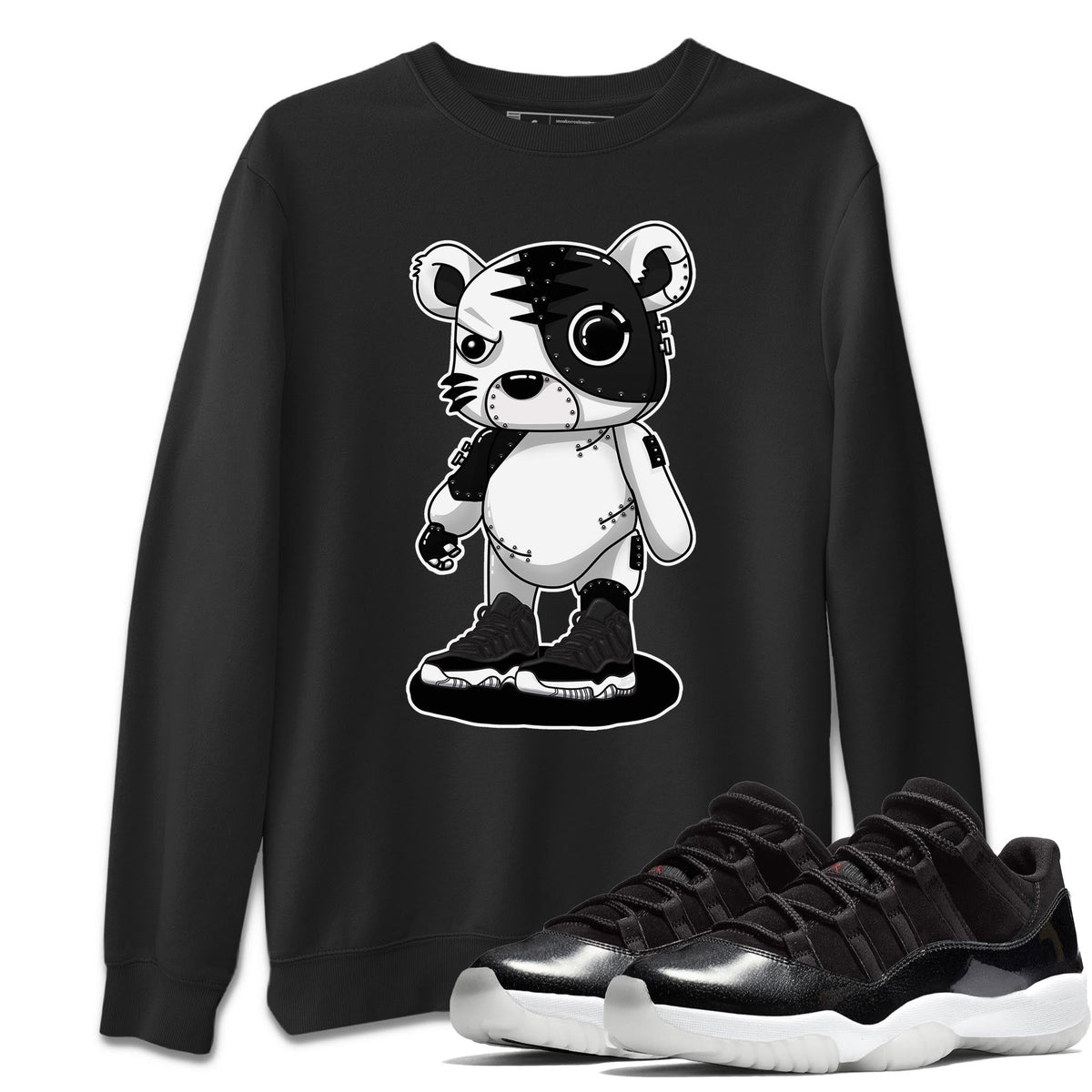 Jordan 11 72-10 Sneaker Matching T-Shirt Cyborg Tiger Sneaker Tees Jordan 11 72-10 Sneaker Release Tees Crew Neck Tees