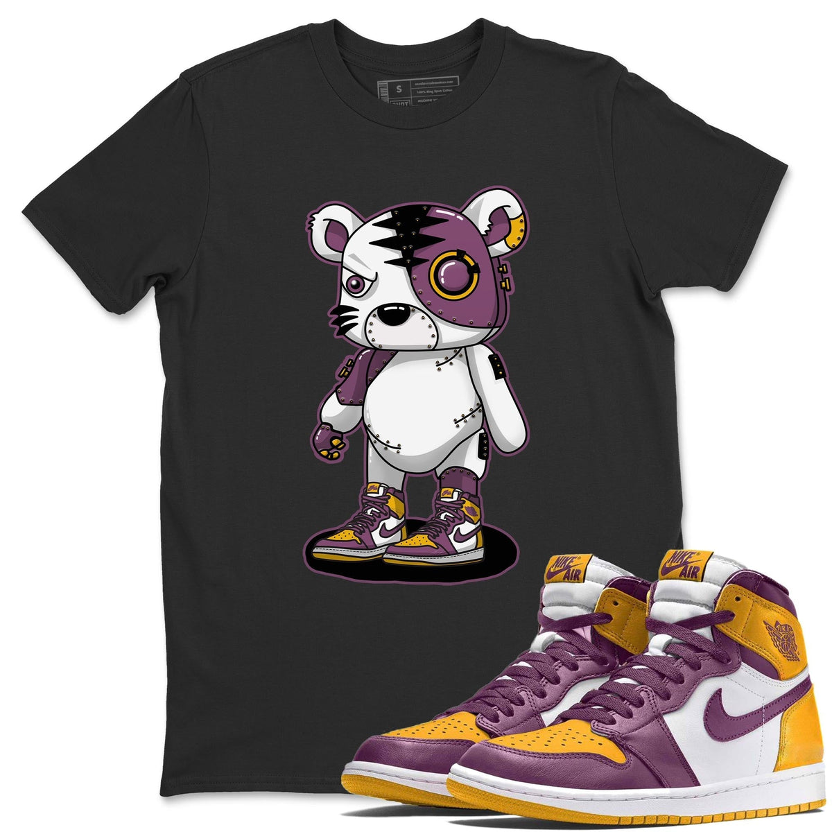 Jordan 1 Brotherhood Sneaker Matching T-Shirt Cyborg Tiger Sneaker Tees Jordan 1 Brotherhood Sneaker Release Tees Crew Neck Tees