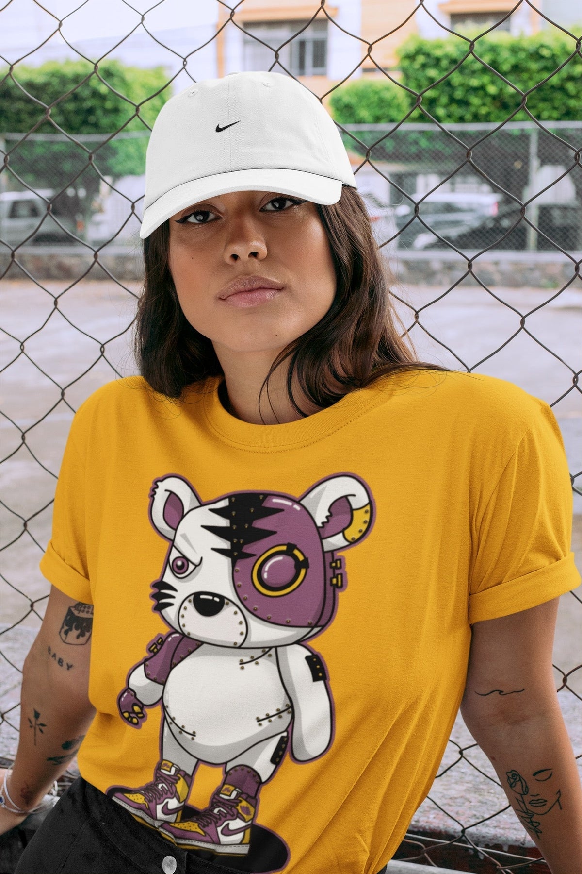 Jordan 1 Brotherhood Sneaker Matching T-Shirt Cyborg Tiger Sneaker Tees Jordan 1 Brotherhood Sneaker Release Tees Crew Neck Tees