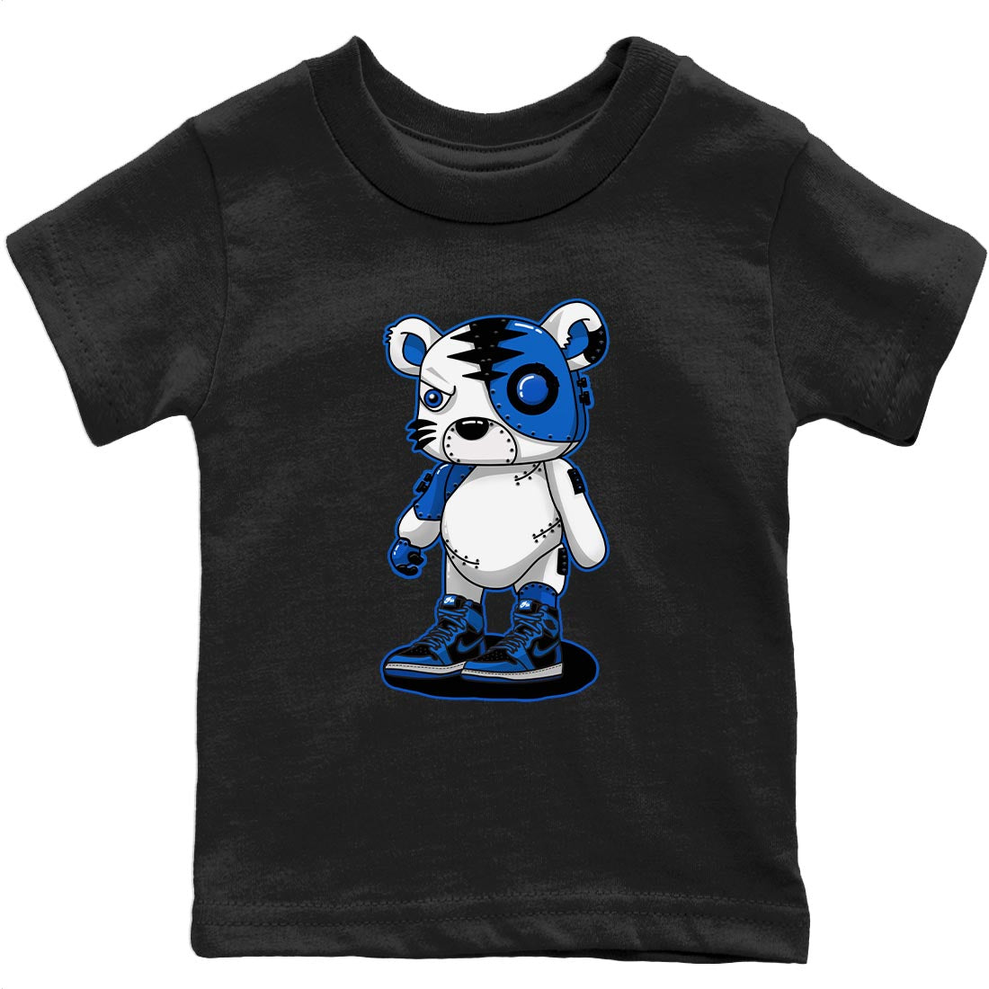 Jordan 1 Dark Marina Blue Sneaker Matching T-Shirt Cyborg Tiger Sneaker Tees Jordan 1 Dark Marina Blue Sneaker Release Tees Kids Shirts
