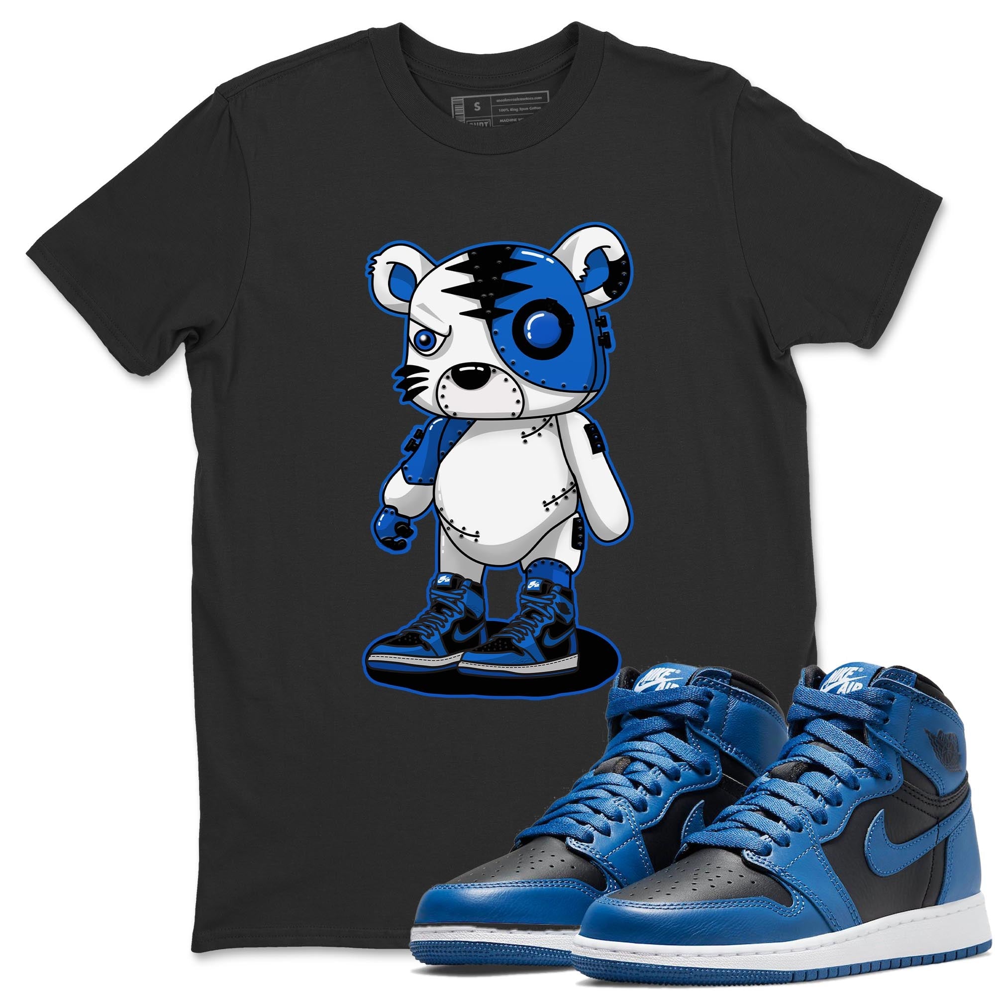 Jordan 1 Dark Marina Blue Sneaker Matching T-Shirt Cyborg Tiger Sneaker Tees Jordan 1 Dark Marina Blue Sneaker Release Tees Crew Neck Tees