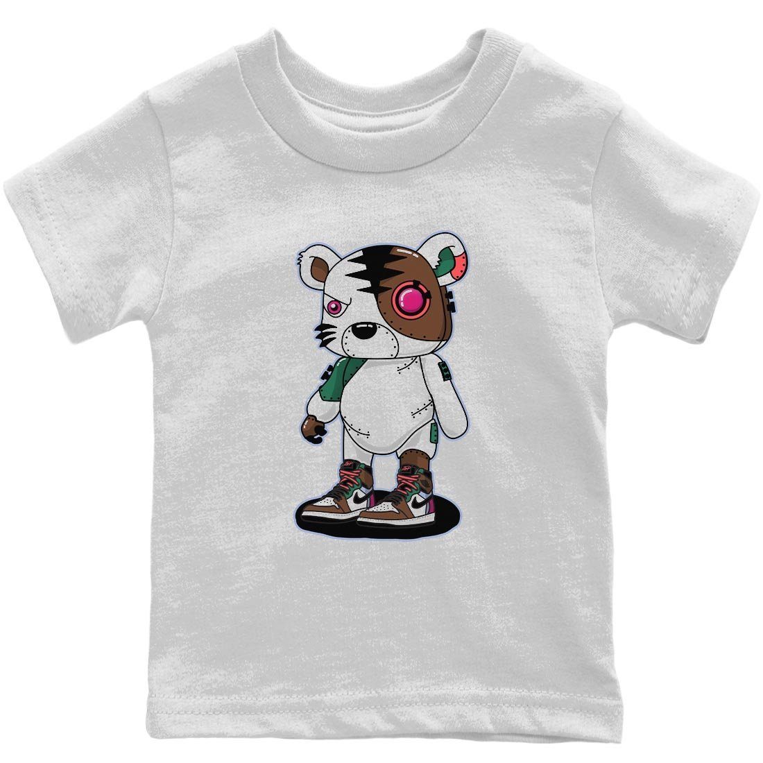 Jordan 1 Hand Crafted Sneaker Matching T-Shirt Cyborg Tiger Sneaker Tees Jordan 1 Hand Crafted Sneaker Release Tees Kids Shirts