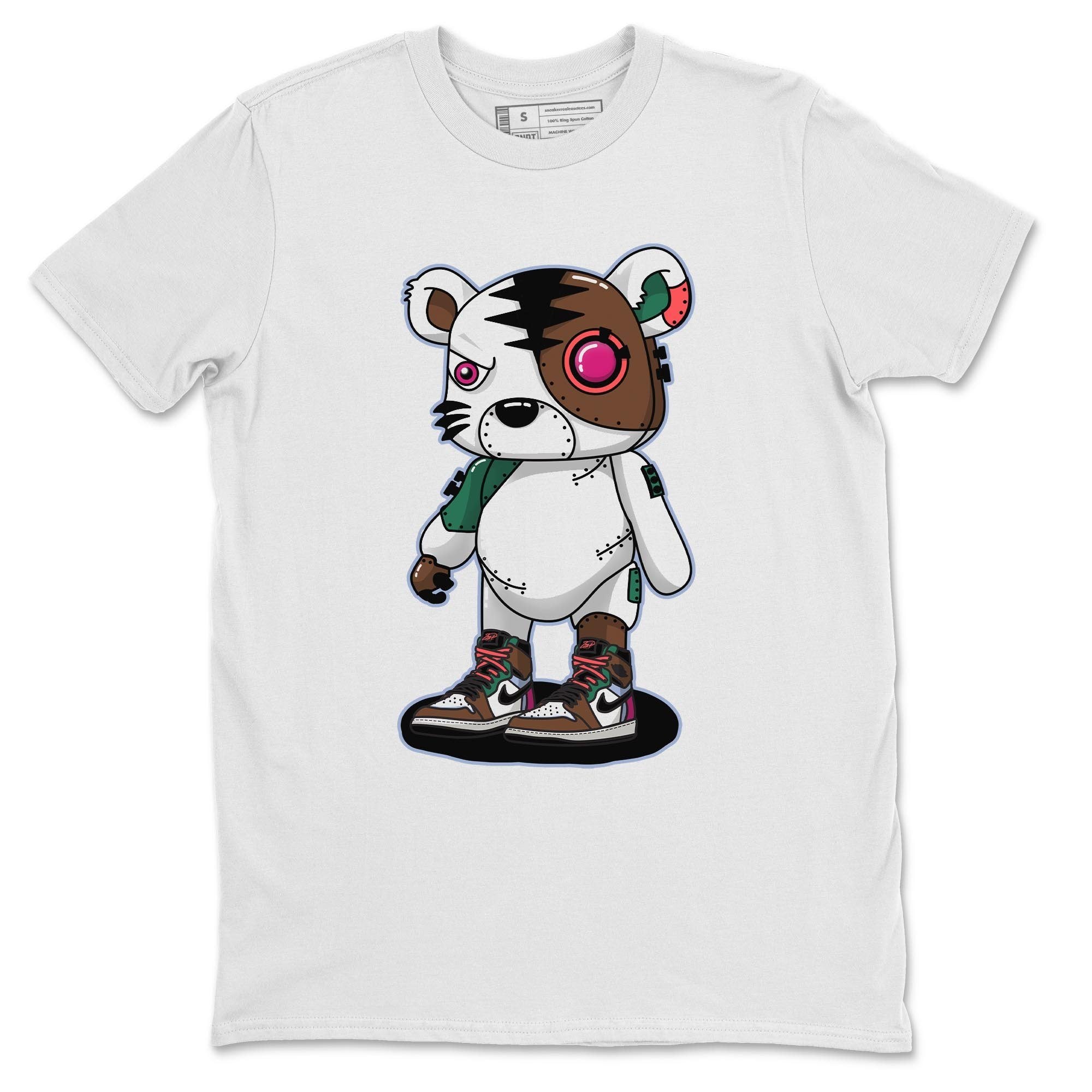 Jordan 1 Hand Crafted Sneaker Matching T-Shirt Cyborg Tiger Sneaker Tees Jordan 1 Hand Crafted Sneaker Release Tees Crew Neck Tees