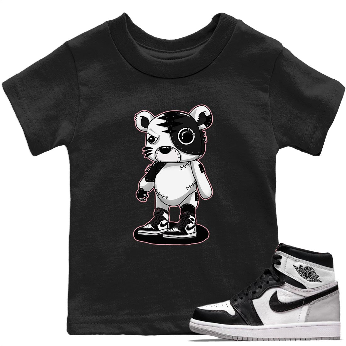 Jordan 1 Stage Haze Sneaker Matching T-Shirt Cyborg Tiger Sneaker Tees Jordan 1 Stage Haze Sneaker Release Tees Kids Shirts