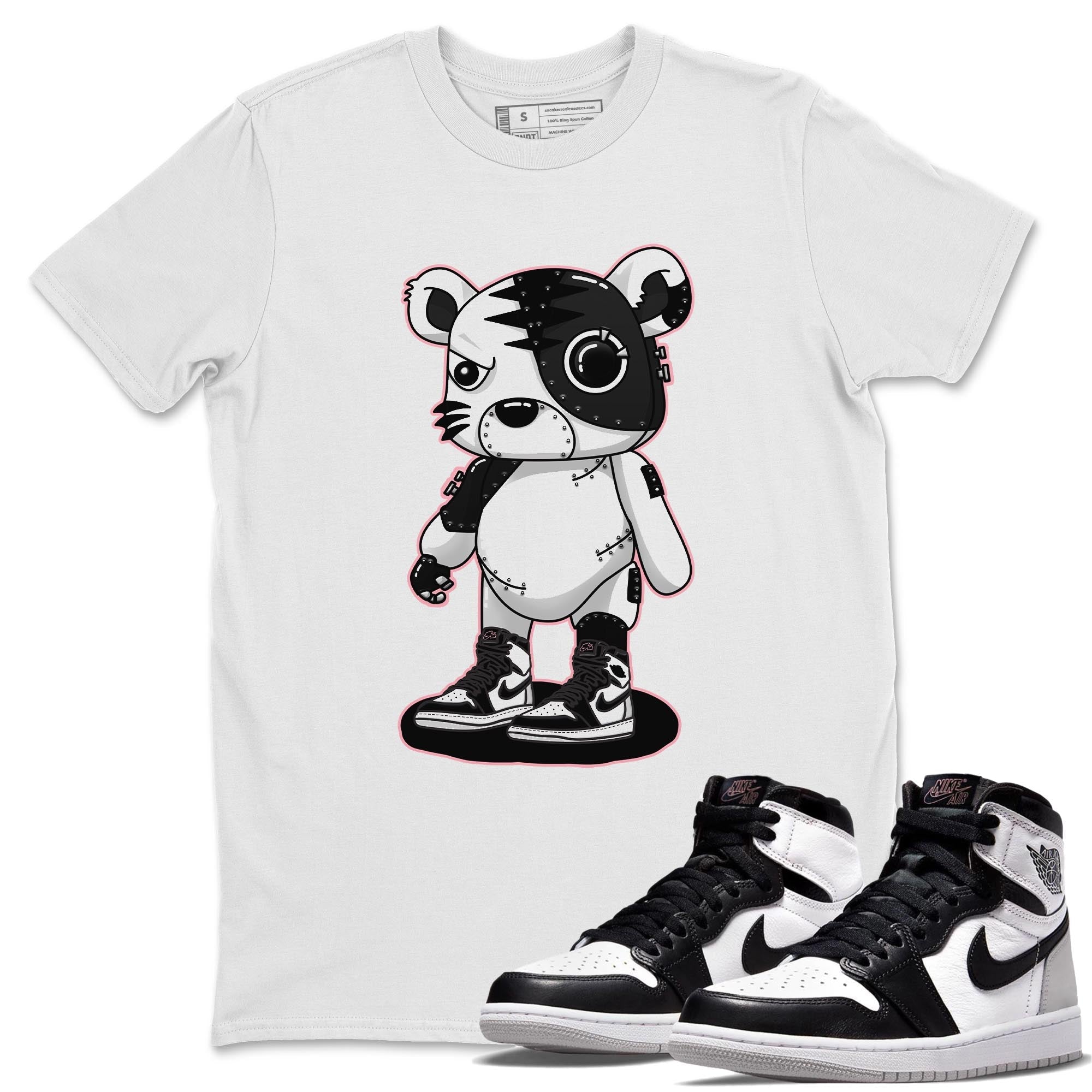 Jordan 1 Stage Haze Sneaker Matching T-Shirt Cyborg Tiger Sneaker Tees Jordan 1 Stage Haze Sneaker Release Tees Crew Neck Tees