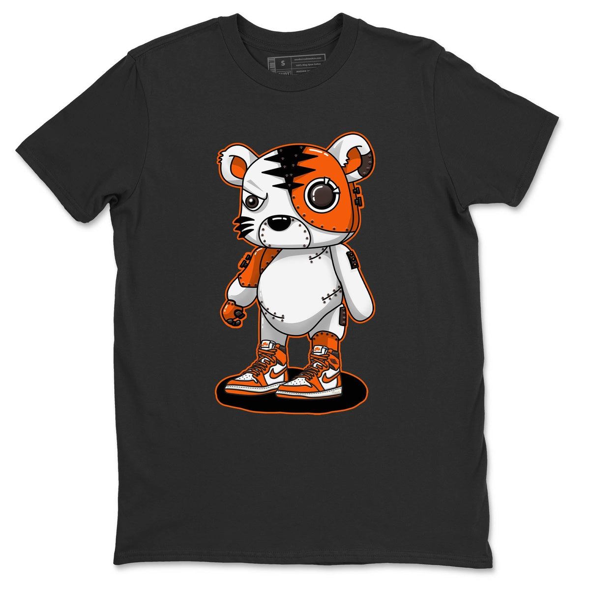 Jordan 1 Starfish Sneaker Matching T-Shirt Cyborg Tiger Sneaker Tees Jordan 1 Starfish Sneaker Release Tees Crew Neck Tees