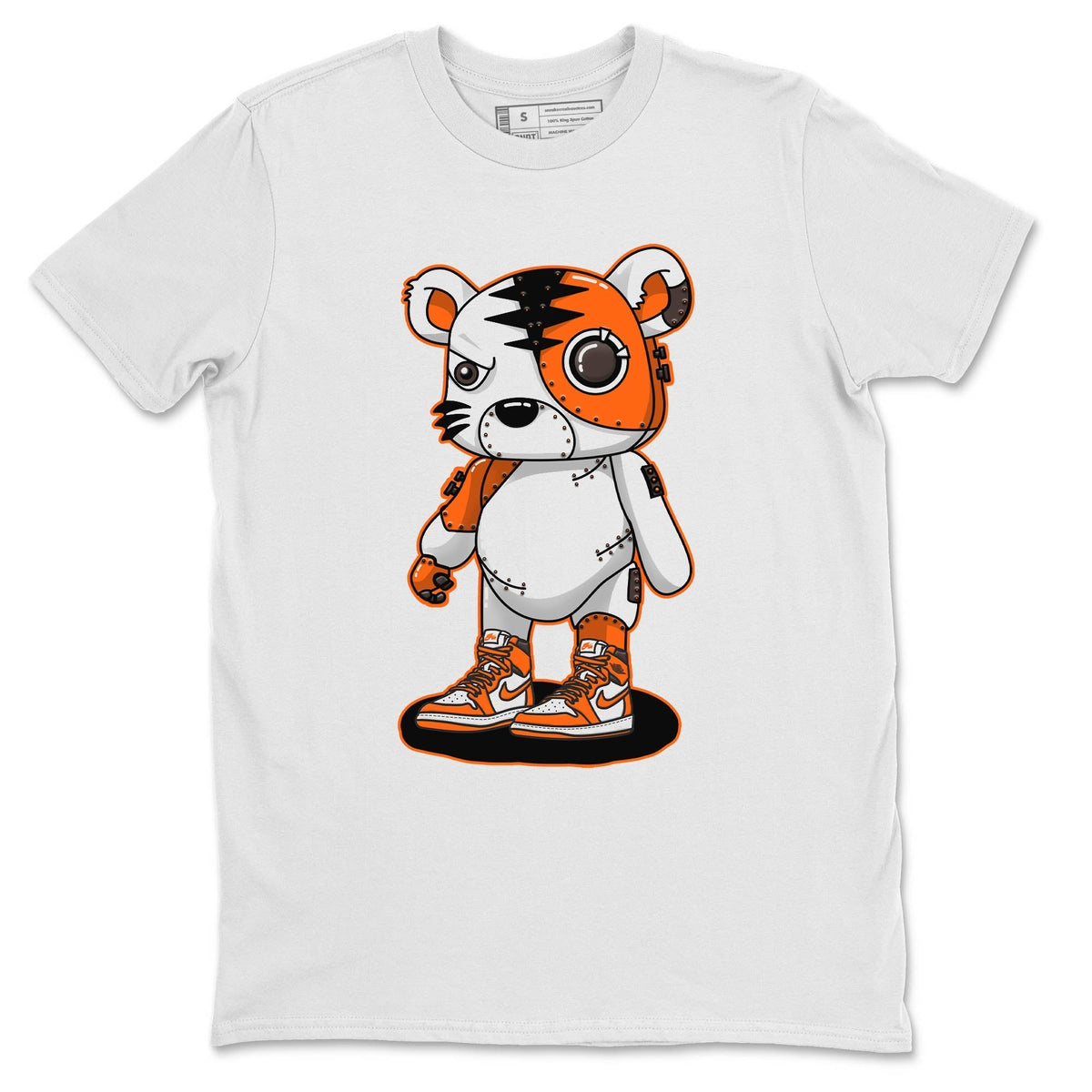 Jordan 1 Starfish Sneaker Matching T-Shirt Cyborg Tiger Sneaker Tees Jordan 1 Starfish Sneaker Release Tees Crew Neck Tees