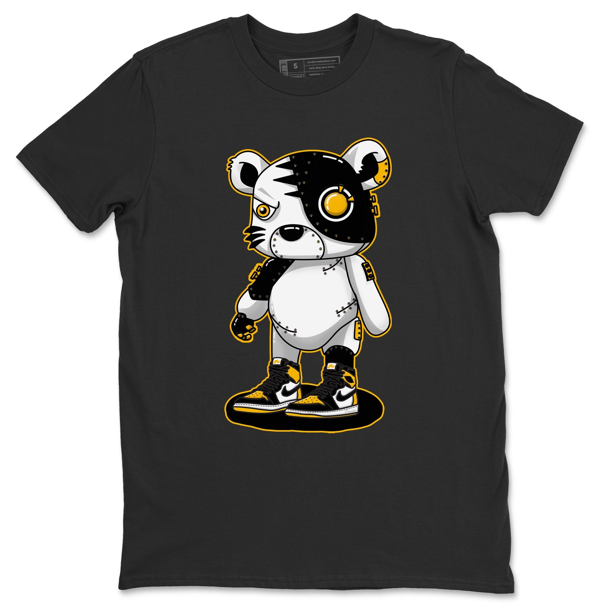 Jordan 1 Taxi Sneaker Matching T-Shirt Cyborg Tiger Sneaker Tees Jordan 1 Taxi Sneaker Release Tees Crew Neck Tees
