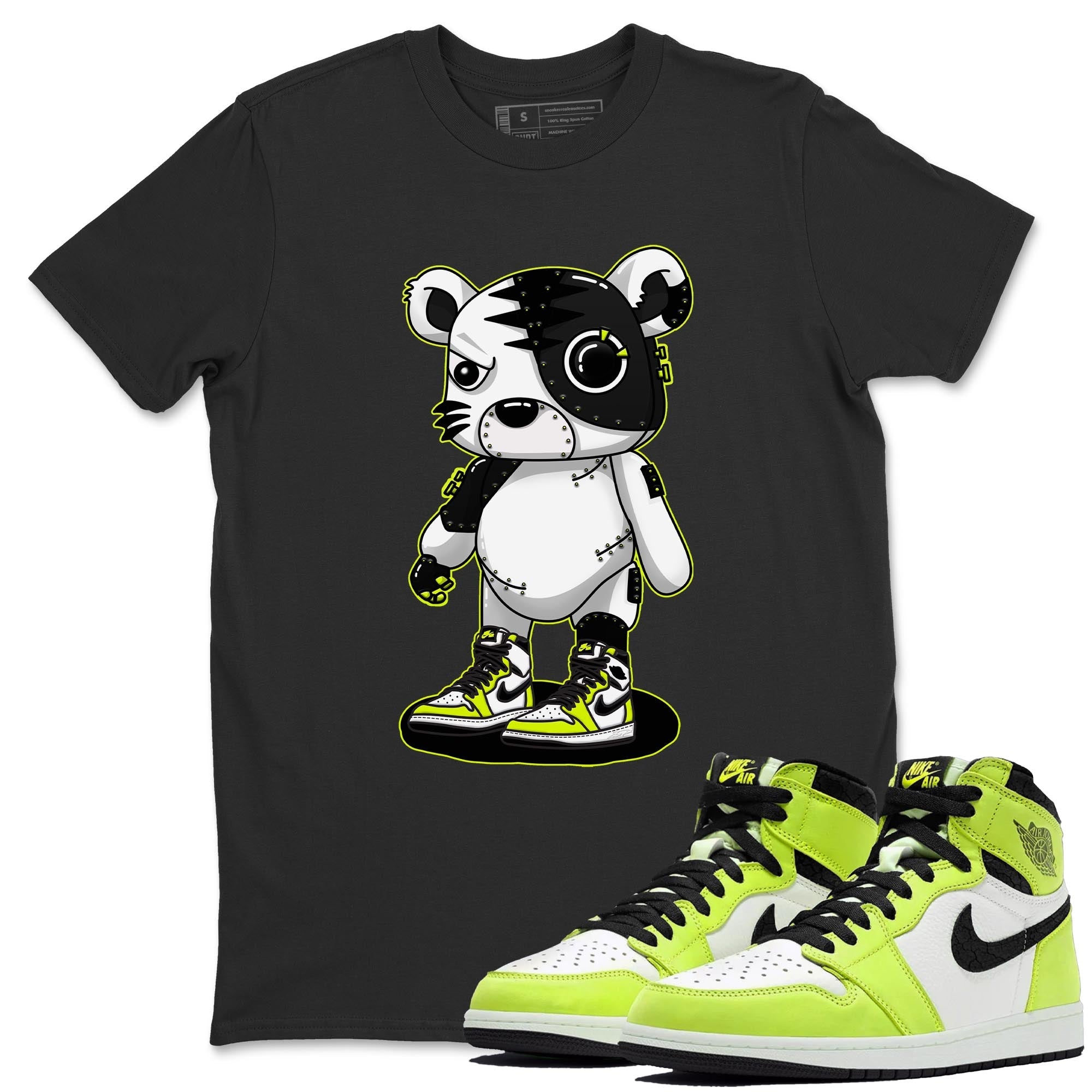 Jordan 1 Visionaire Sneaker Matching T-Shirt Cyborg Tiger Sneaker Tees Jordan 1 Visionaire Sneaker Release Tees Crew Neck Tees