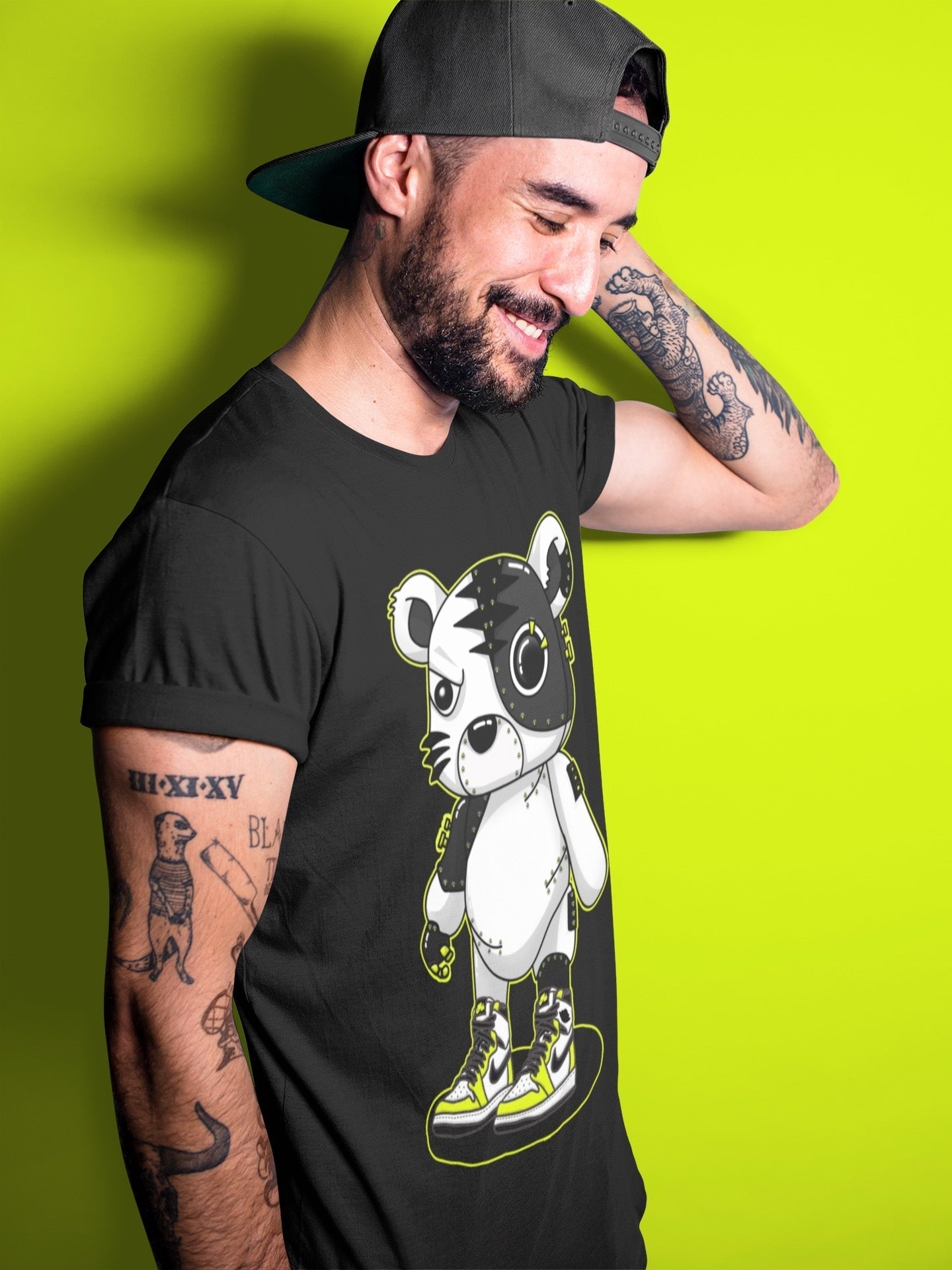 Jordan 1 Visionaire Sneaker Matching T-Shirt Cyborg Tiger Sneaker Tees Jordan 1 Visionaire Sneaker Release Tees Crew Neck Tees