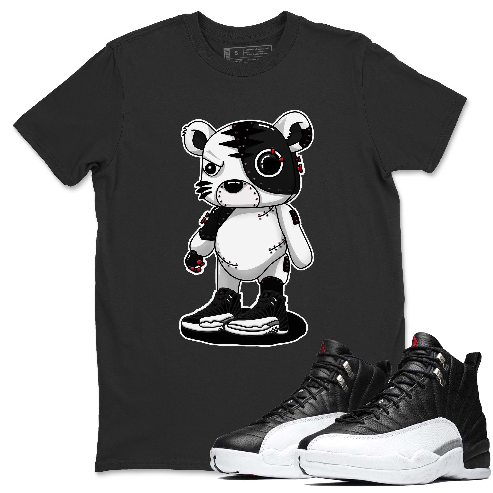 Jordan 12 Playoffs Shirt To Match Jordans Cyborg Tiger Sneaker Tees Jordan 12 Playoffs Drip Gear Zone Sneaker Matching Clothing Unisex Shirts