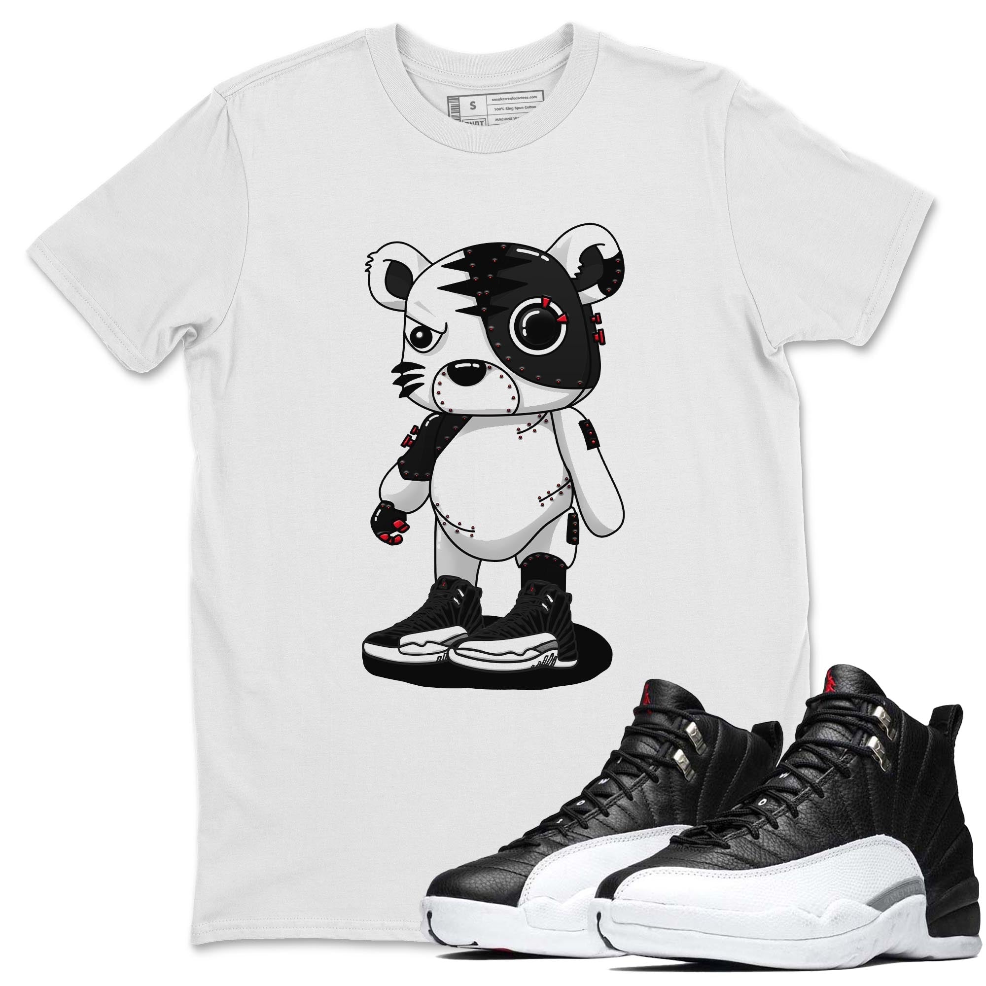 Jordan 12 Playoffs Shirt To Match Jordans Cyborg Tiger Sneaker Tees Jordan 12 Playoffs Drip Gear Zone Sneaker Matching Clothing Unisex Shirts
